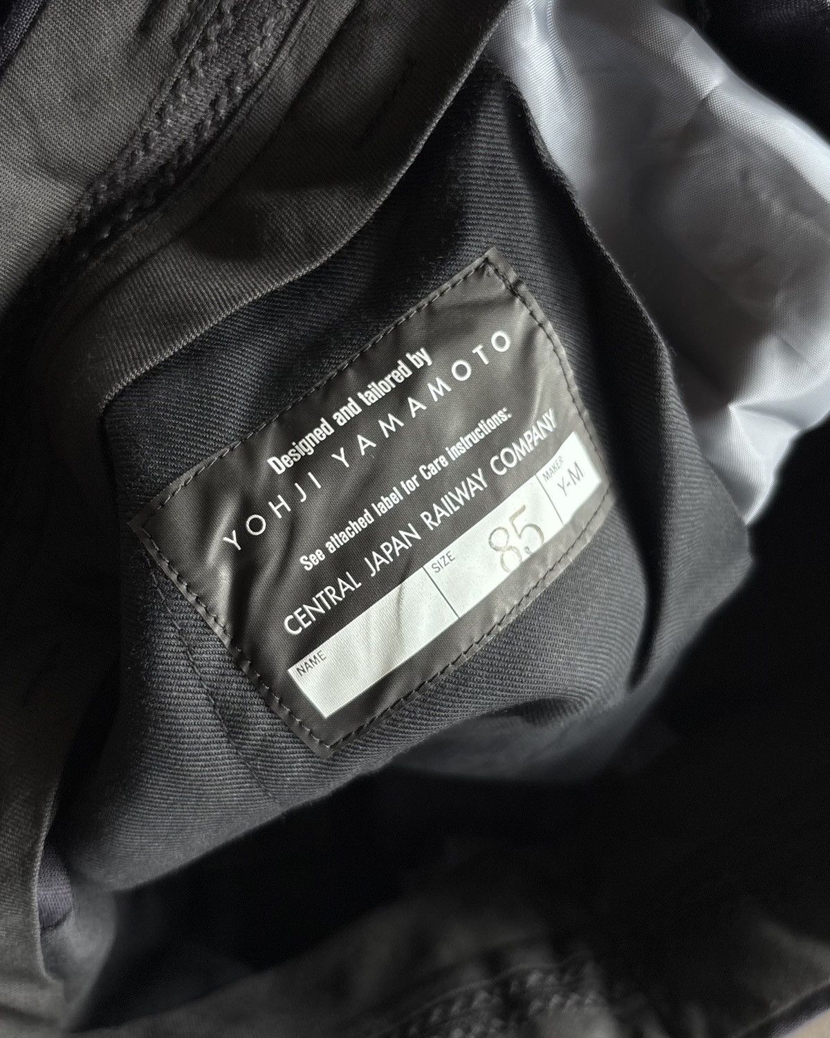 Yohji Yamamoto Yohji Yamamoto Navy Work Pants Size US 33 - 3 Thumbnail