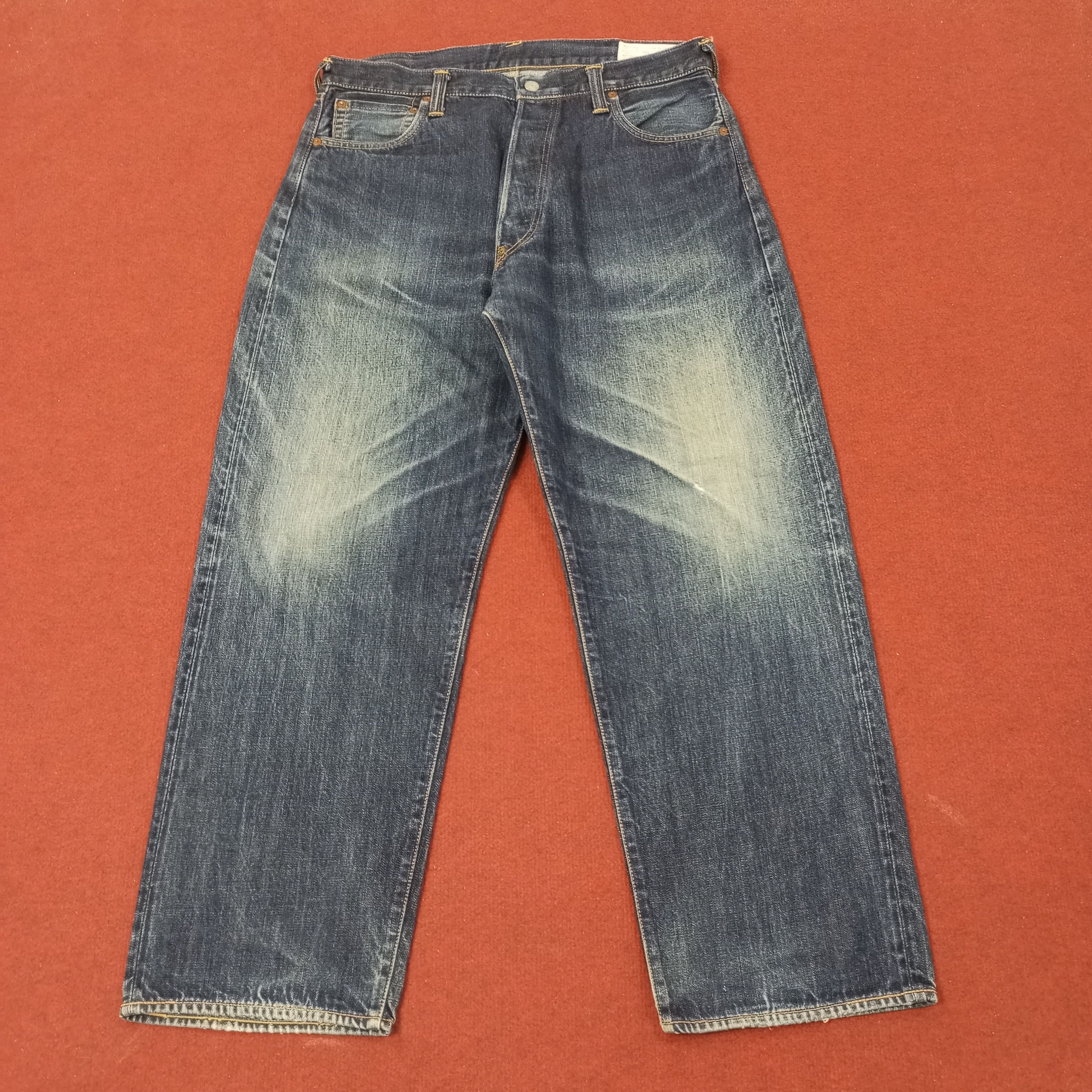 Japanese Brand Vintage Evisu Yamane Japanese Brand Custom Jeans c244n15 Size US 35 - 4 Thumbnail