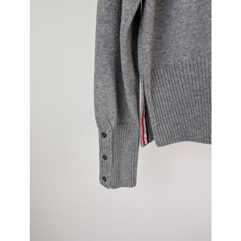Thom Browne o1rshd1 Holiday Scenery Wool Crew Neck Sweater in Light Grey Size US XXL / EU 58 / 5 - 13 Thumbnail
