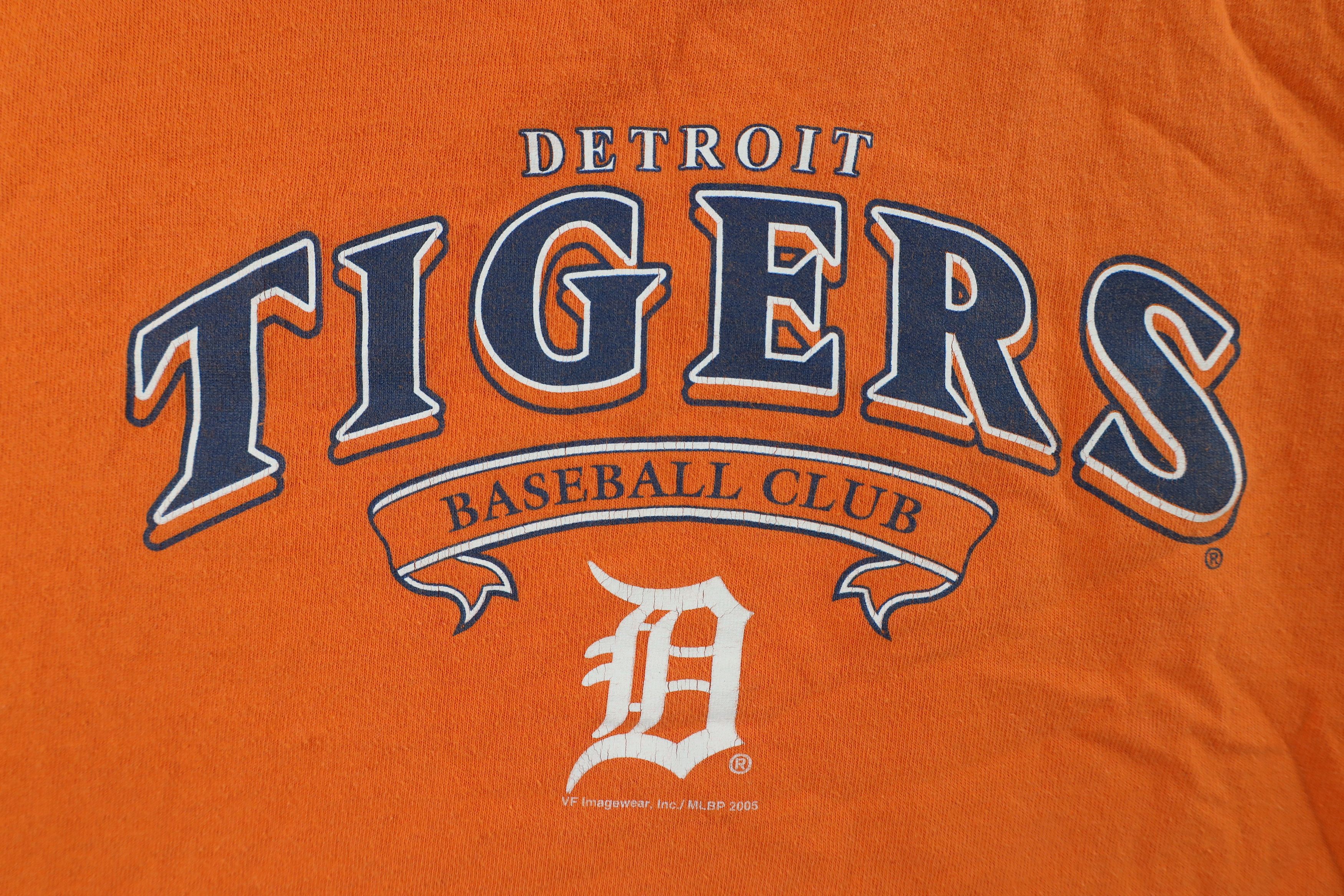 Vintage Vintage Y2K 2005 Out Detroit Tigers Baseball T-Shirt Orange Size US XL / EU 56 / 4 - 4 Thumbnail
