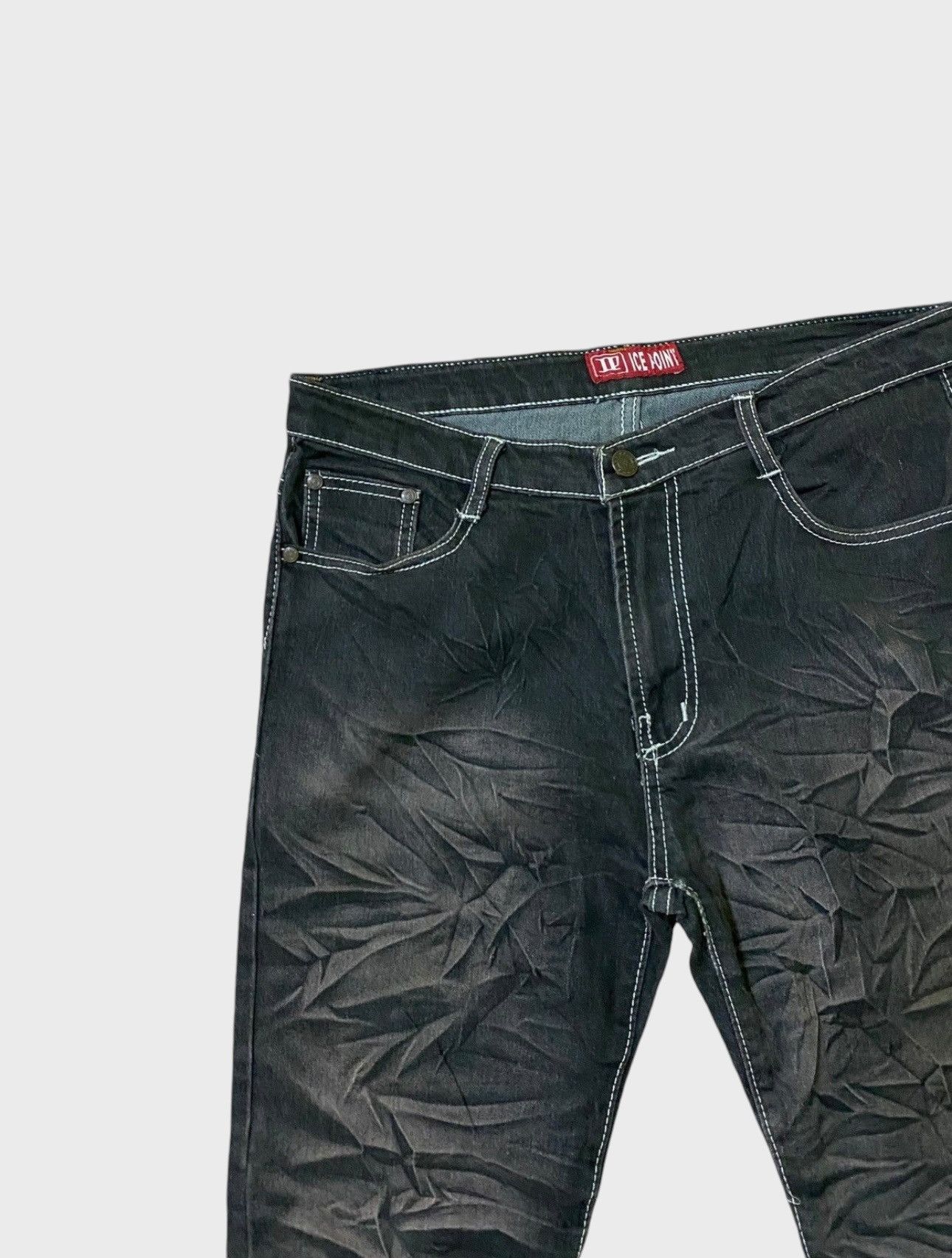 Designer × Japanese Brand × Vintage Rare ICE POINT EMBROIDERED LOGO ACID WASH DESIGN DENIM Size US 30 / EU 46 - 4 Thumbnail