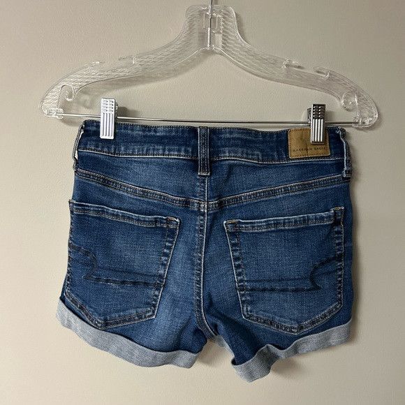 American Eagle Outfitters American Eagle Super Stretch Midi Jean Shorts Size 26" / US 2 / IT 38 - 3 Thumbnail