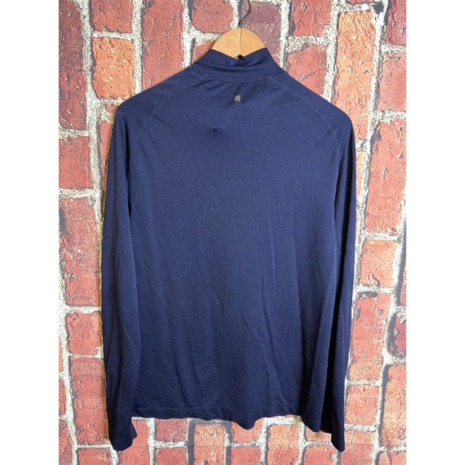 Vintage 01.Algo 1/4 Zip Pullover Jacket Men Medium Blue Activewear Shirt Jackets Size US L / EU 52-54 / 3 - 3 Thumbnail