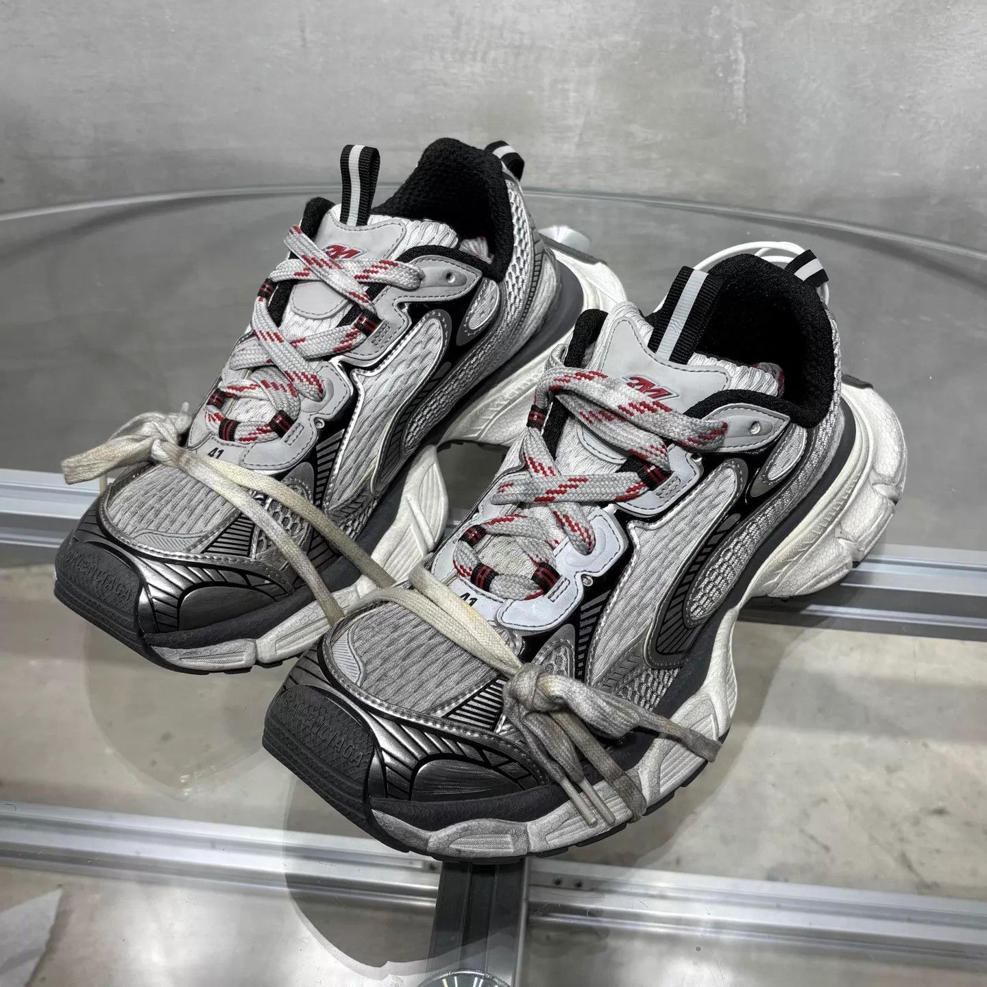 Balenciaga Balenciaga 3XL Gray Dad Shoes 41 Size US 8 / EU 41 - 2 Thumbnail