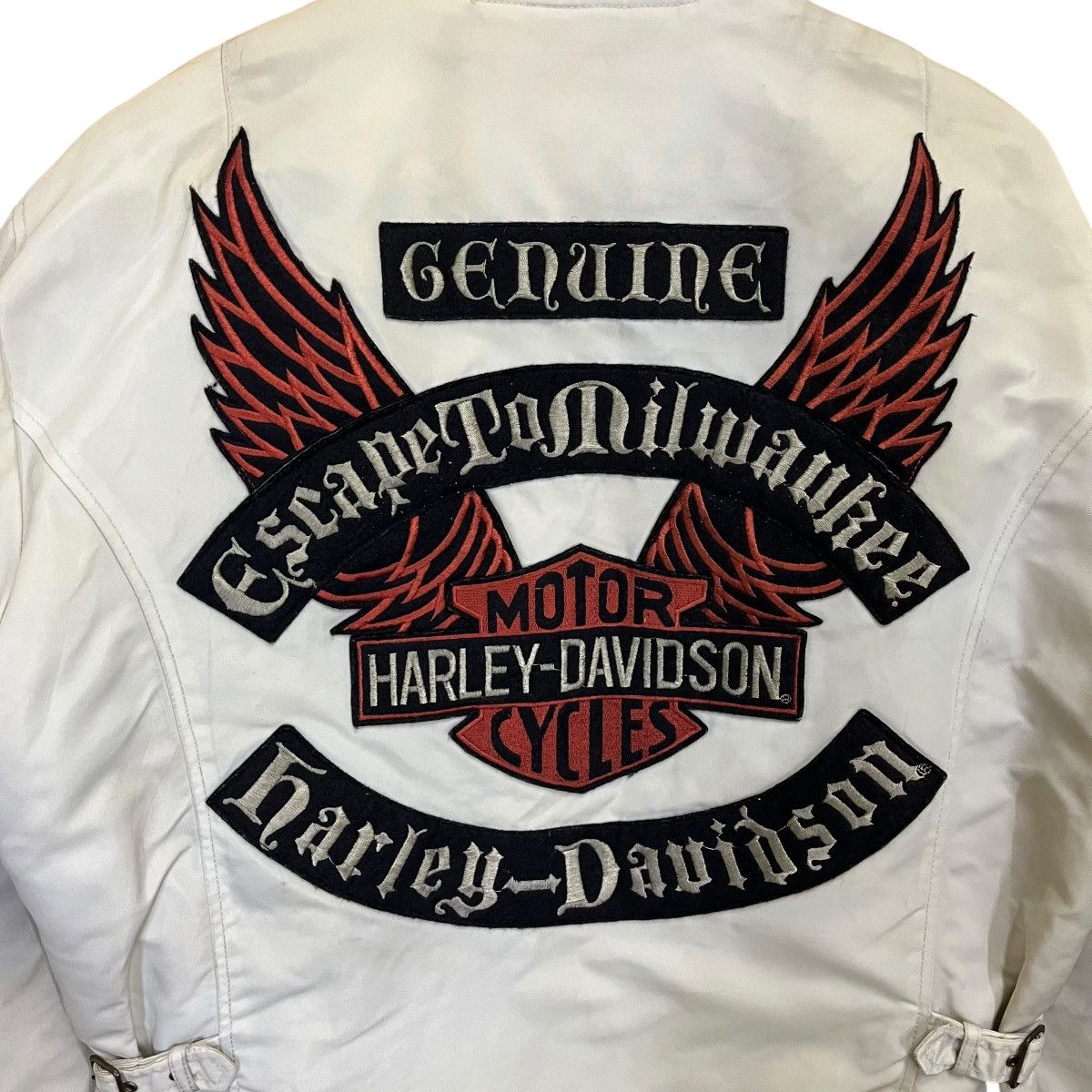 Harley Davidson Vintage 90s Harley Davidson Motorcycle Zipper Jacket Size US M / EU 48-50 / 2 - 12 Thumbnail
