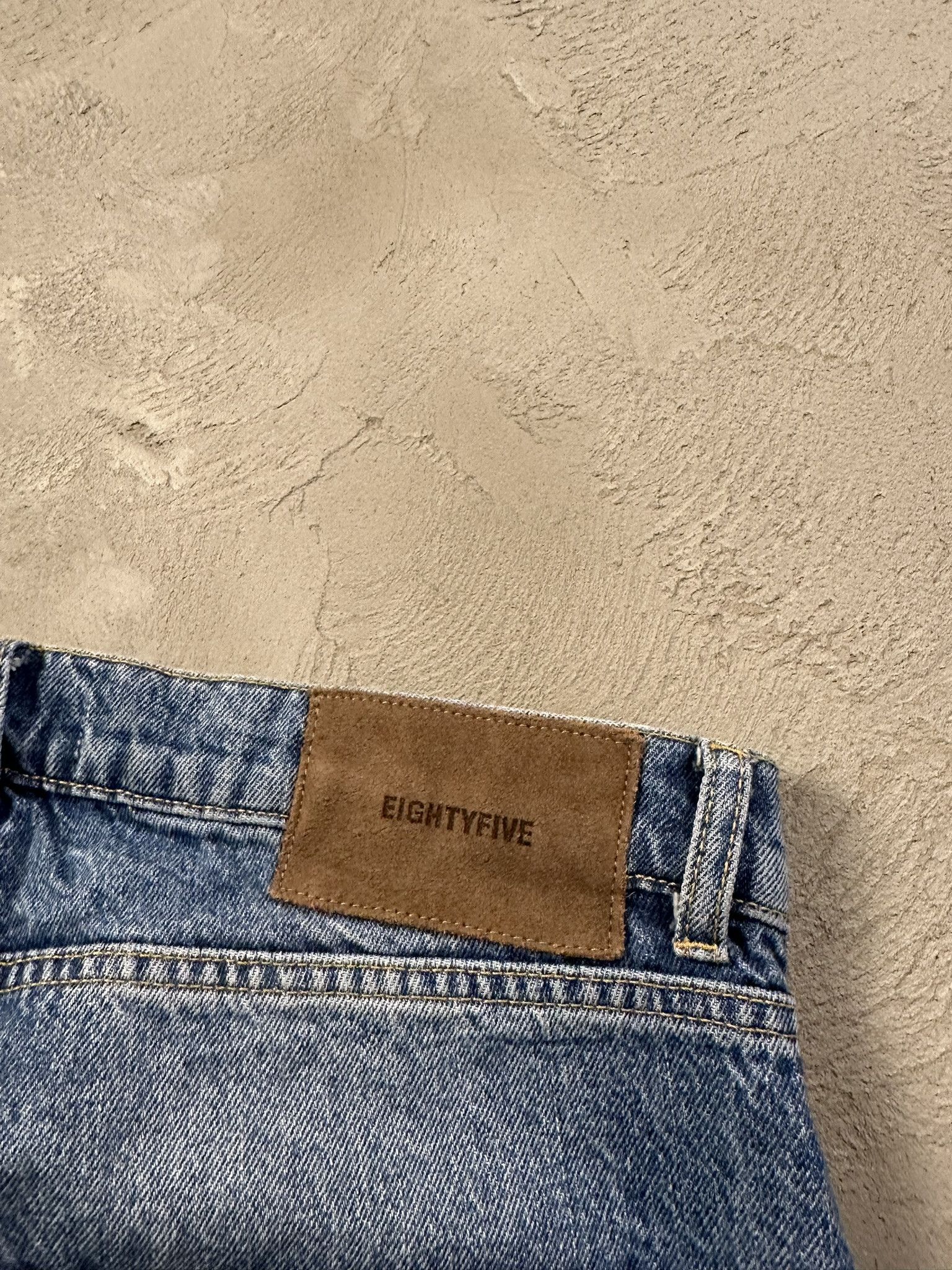 Japanese Brand Eightyfive Avant Garde Oversized Faded Distressed Jeans Size US 32 / EU 48 - 10 Thumbnail