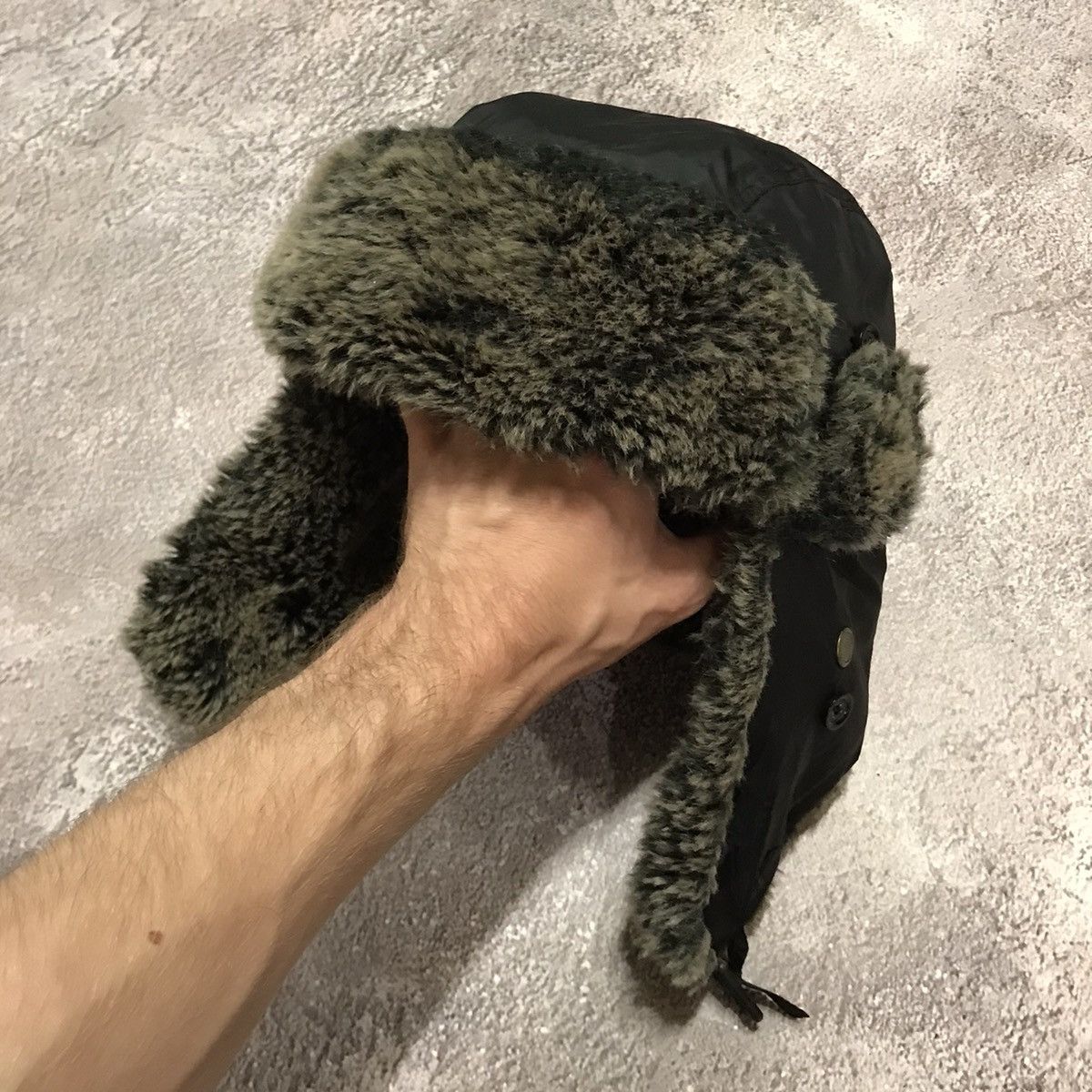 Vintage Vintage 90s Mohair Beanie Fuzzy Knit Hat Grunge Alt Logo OS Size ONE SIZE - 1 Thumbnail