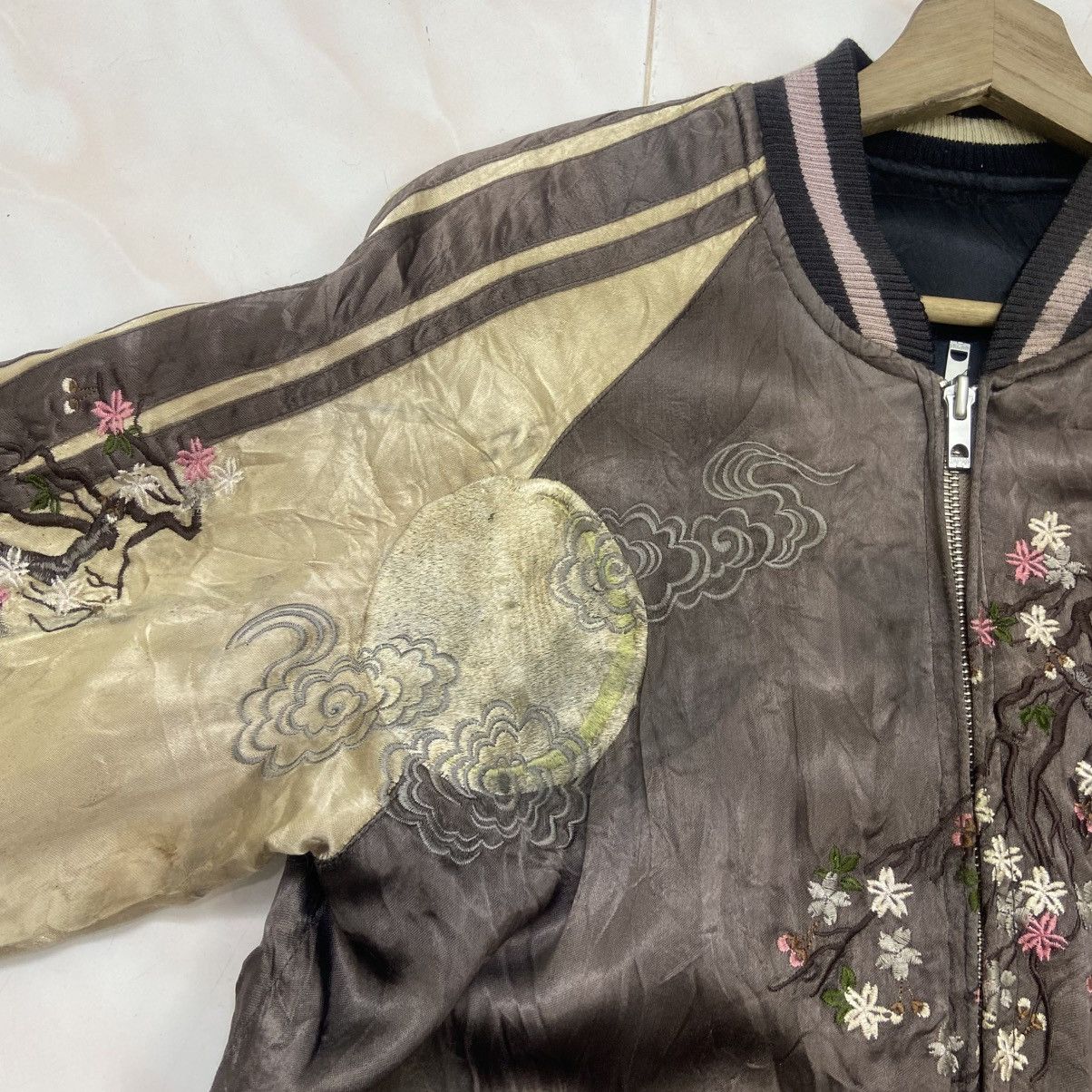 Japanese Brand 🔥Vintage 100% Rayon Japanese Traditional Reversible Sukajan Size US XS / EU 42 / 0 - 6 Thumbnail