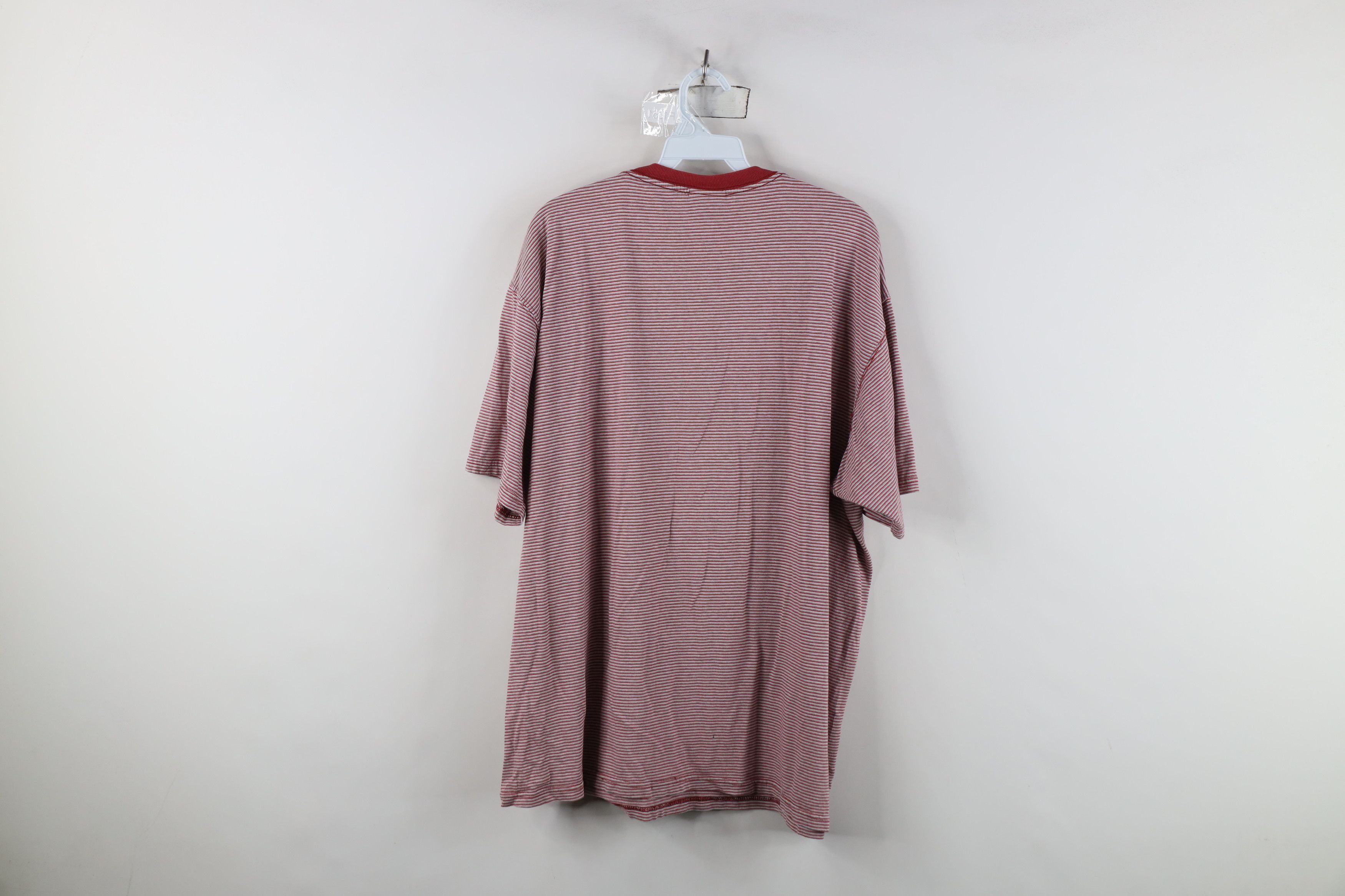 Vintage Vintage 90s Streetwear Blank Striped Short Sleeve T-Shirt Size US XL / EU 56 / 4 - 10 Thumbnail