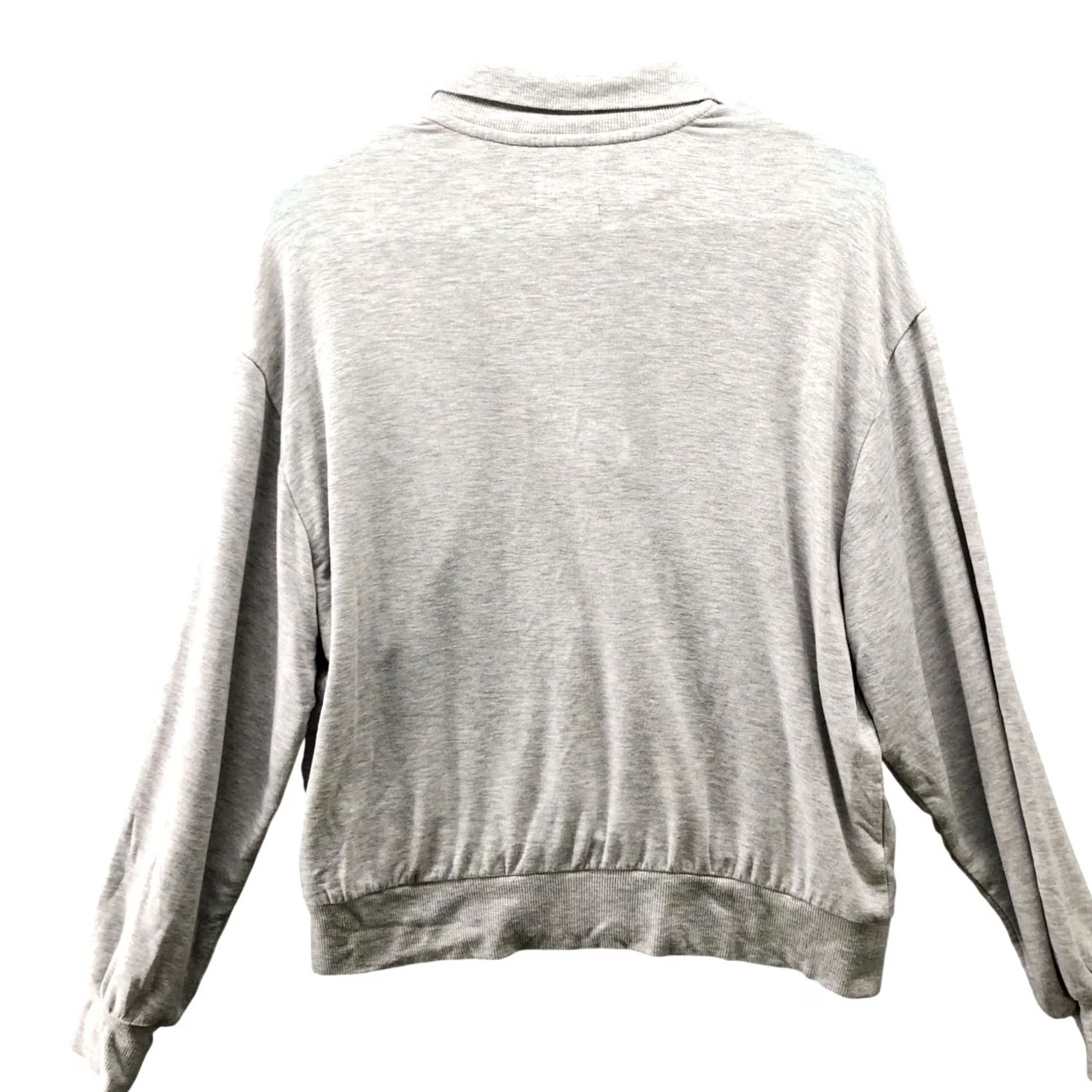 Lou & Grey Lou & Grey Signaturesoft Sweatshirt Womens MP Gray Collared 1/4 Zip Lightweight Size M / US 6-8 / IT 42-44 - 2 Thumbnail