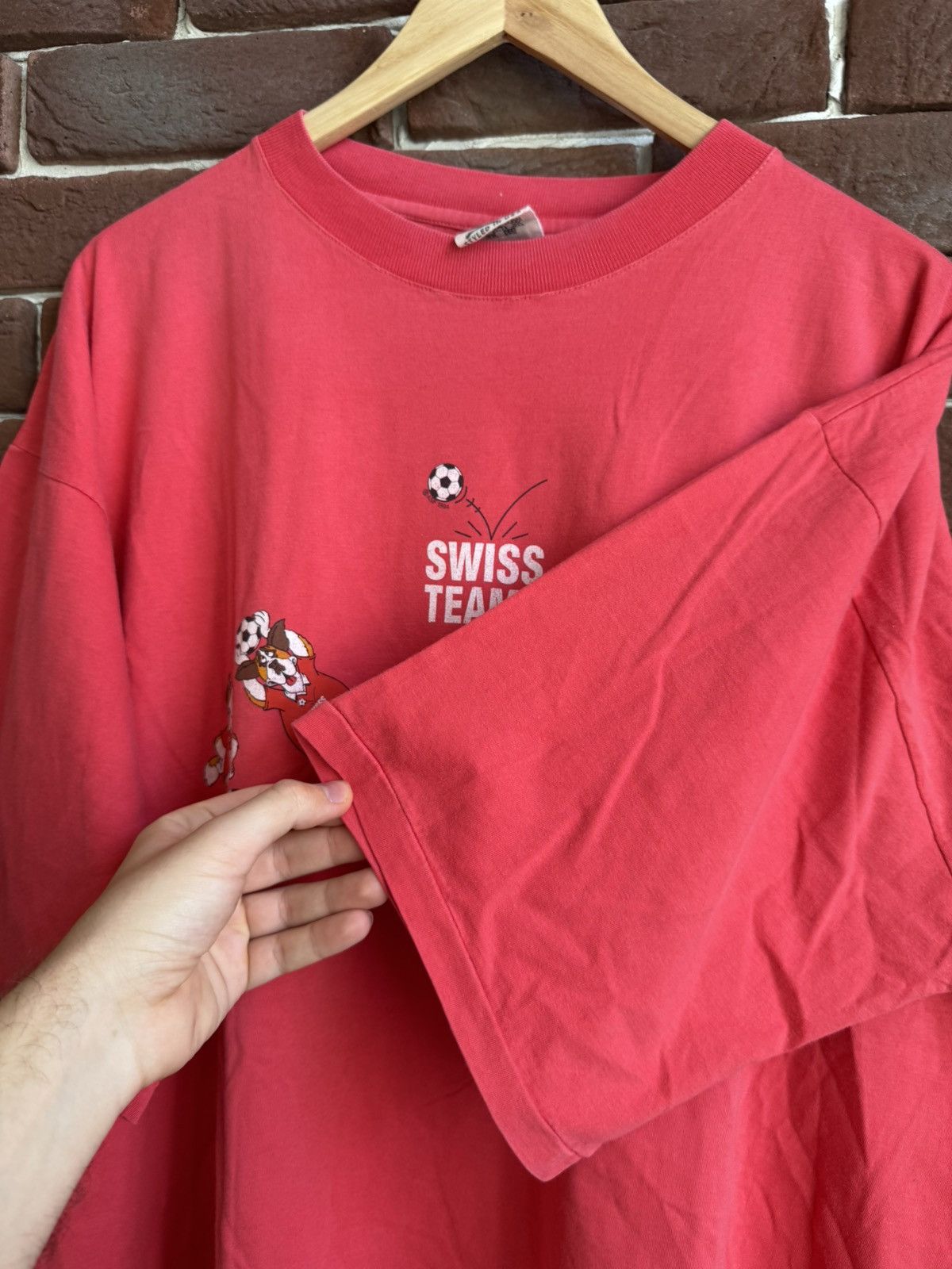 Vintage Rare Vintage 1994 Swiss USA world CUP Soccer Football Tee Size US XL / EU 56 / 4 - 3 Thumbnail