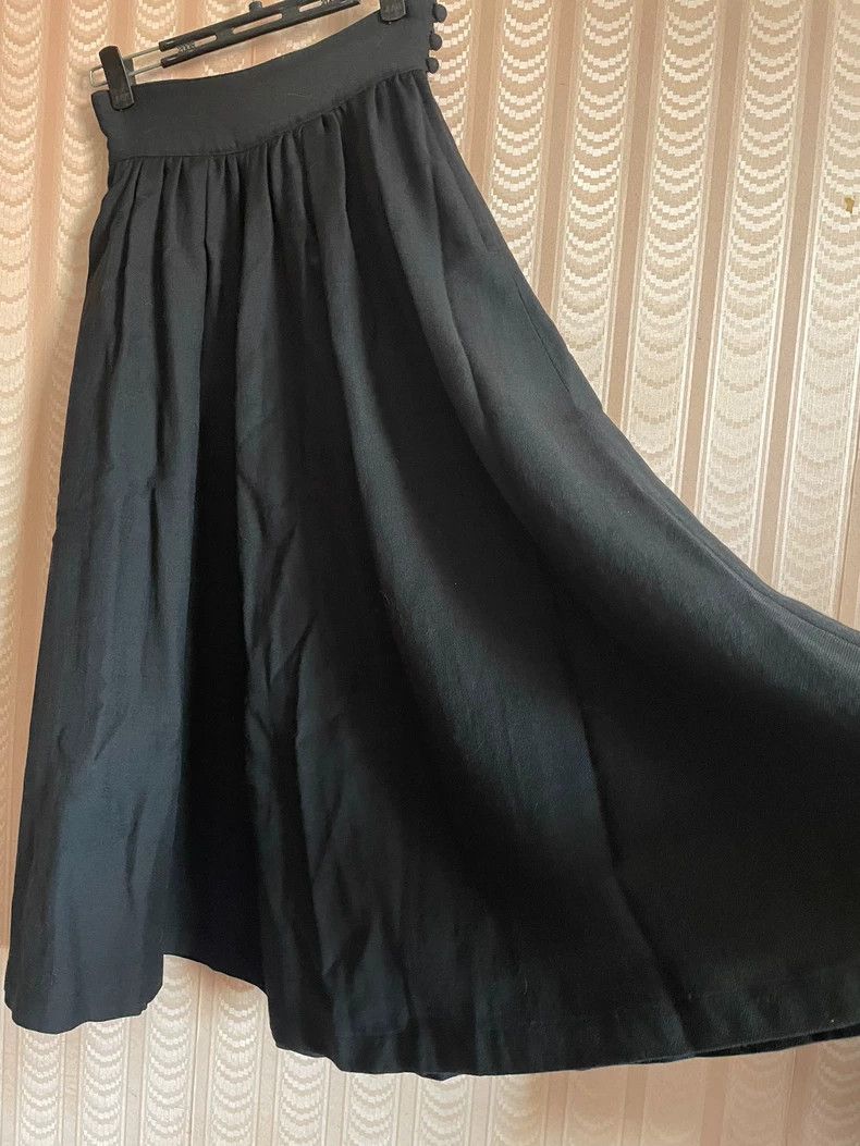 Comme des Garcons Comme Des Garcons Black Long Skirt, Pleated Skirt, Big Ski Size 24" / US 00 / IT 34 - 3 Thumbnail