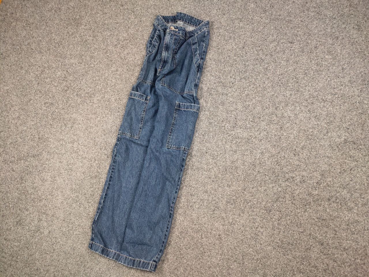 Japanese Brand Vintage 90's Japanese Baggy Denim Cargo Jeans Y2K Hype Style Size US 30 / EU 46 - 3 Thumbnail