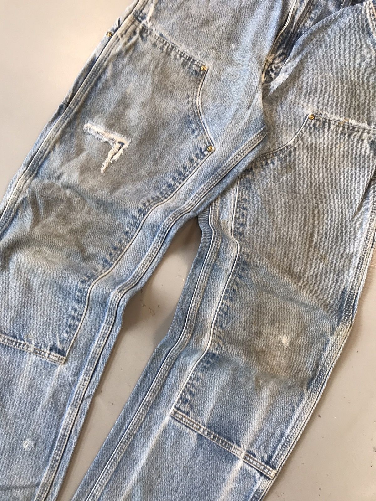 Carhartt × Designer × Vintage Vintage Carhartt B73 DST double knee carpenter denim Size US 30 / EU 46 - 3 Thumbnail