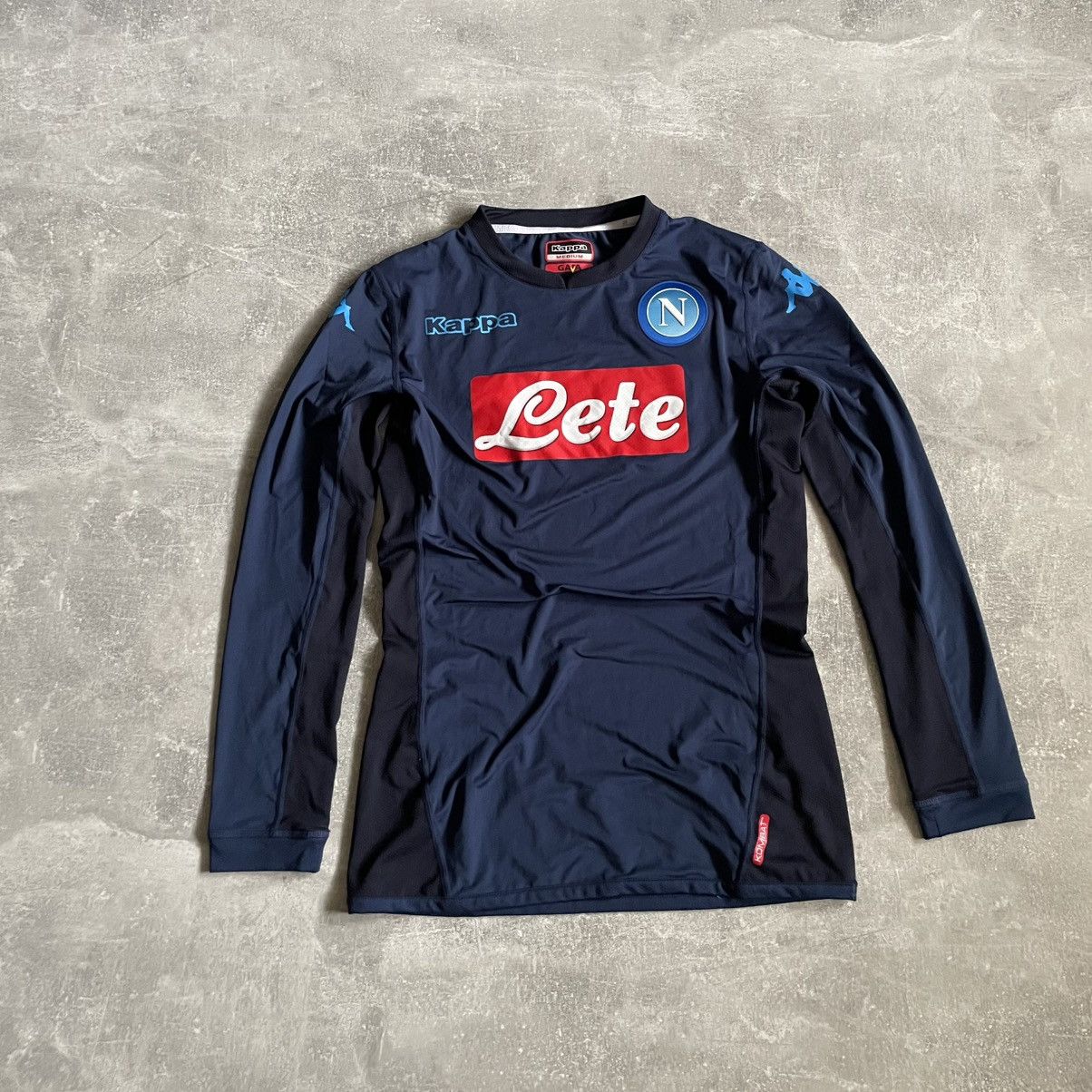 Kappa Napoli shirt tee Lete Soccer Jersey longsleeve Italy