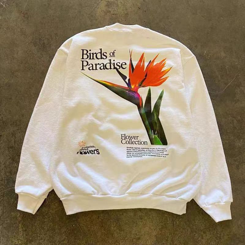 Japanese Brand × Vintage White Vintage Floral Print Casual Sweatshirt Size US L / EU 52-54 / 3 - 1 Thumbnail