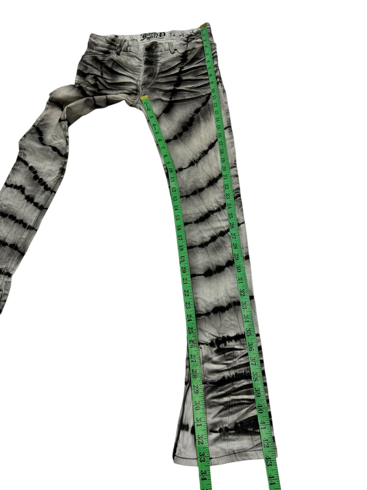 Japanese Brand ⚡️⚡️Johnny Wolf Abstract Whiskered Skinny zipper Leg Jeans Size US 30 / EU 46 - 18 Thumbnail