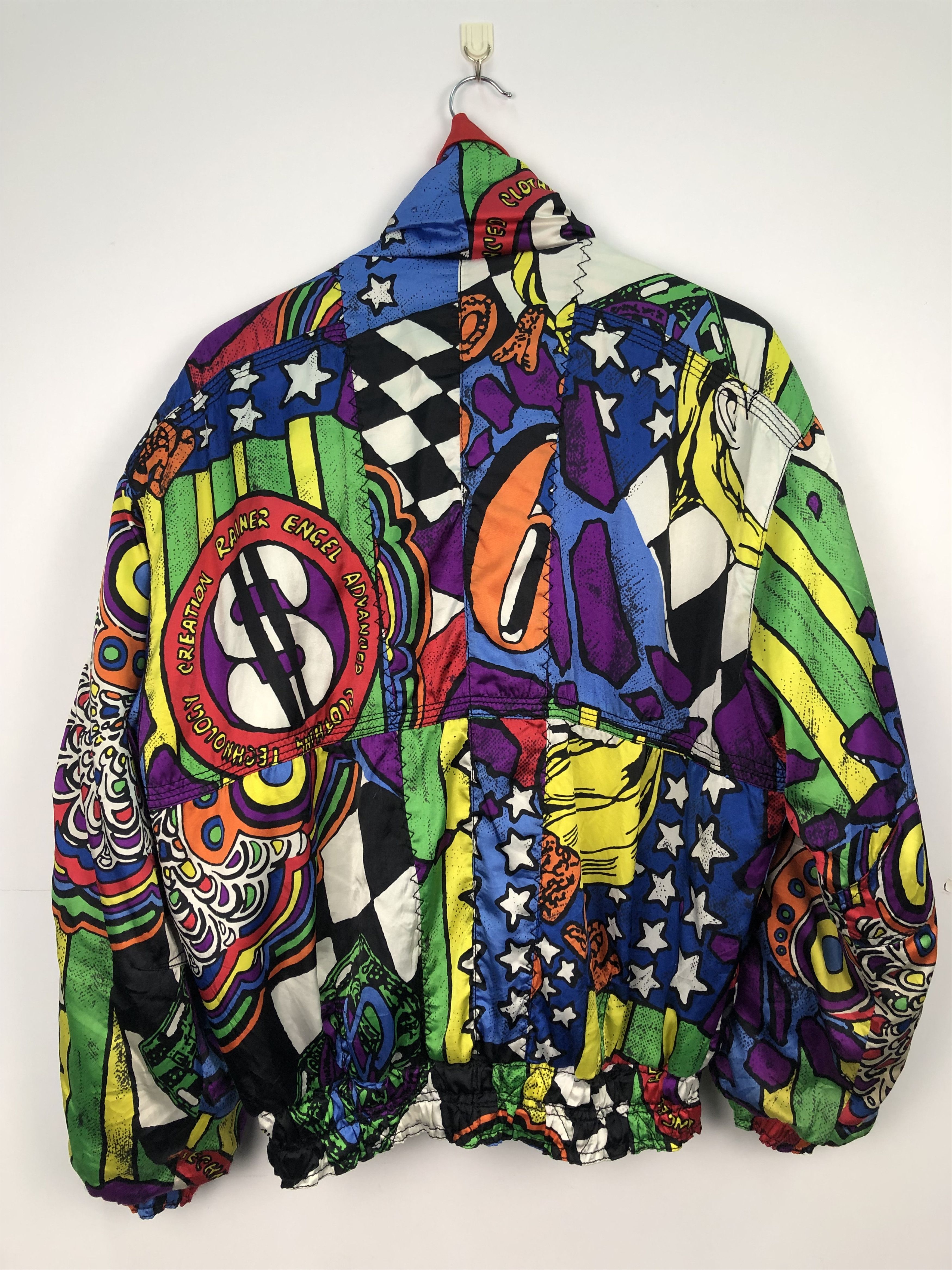 Other Vintage Japanese Designer Art Multicolour Jacket J0108 Size US L / EU 52-54 / 3 - 3 Thumbnail