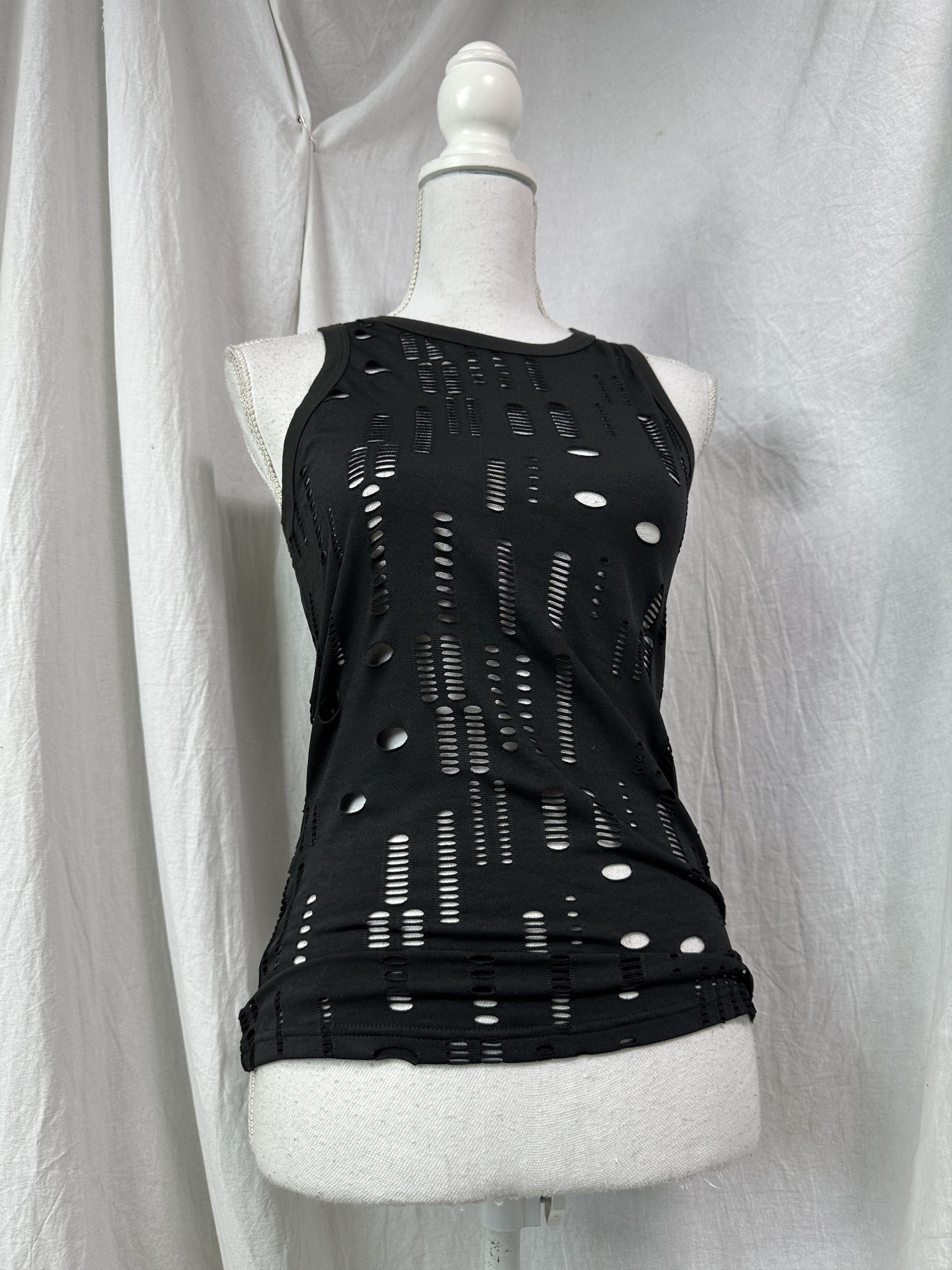 Vintage Vintage Avant Garde Grunge Distressed Top Y2K Size S / US 4 / IT 40 - 1 Thumbnail