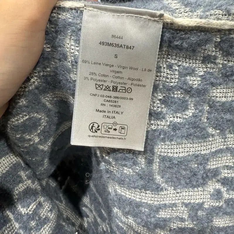 Dior Dior Blue Cashmere Men's Sweatshirt . Size US S / EU 44-46 / 1 - 5 Thumbnail