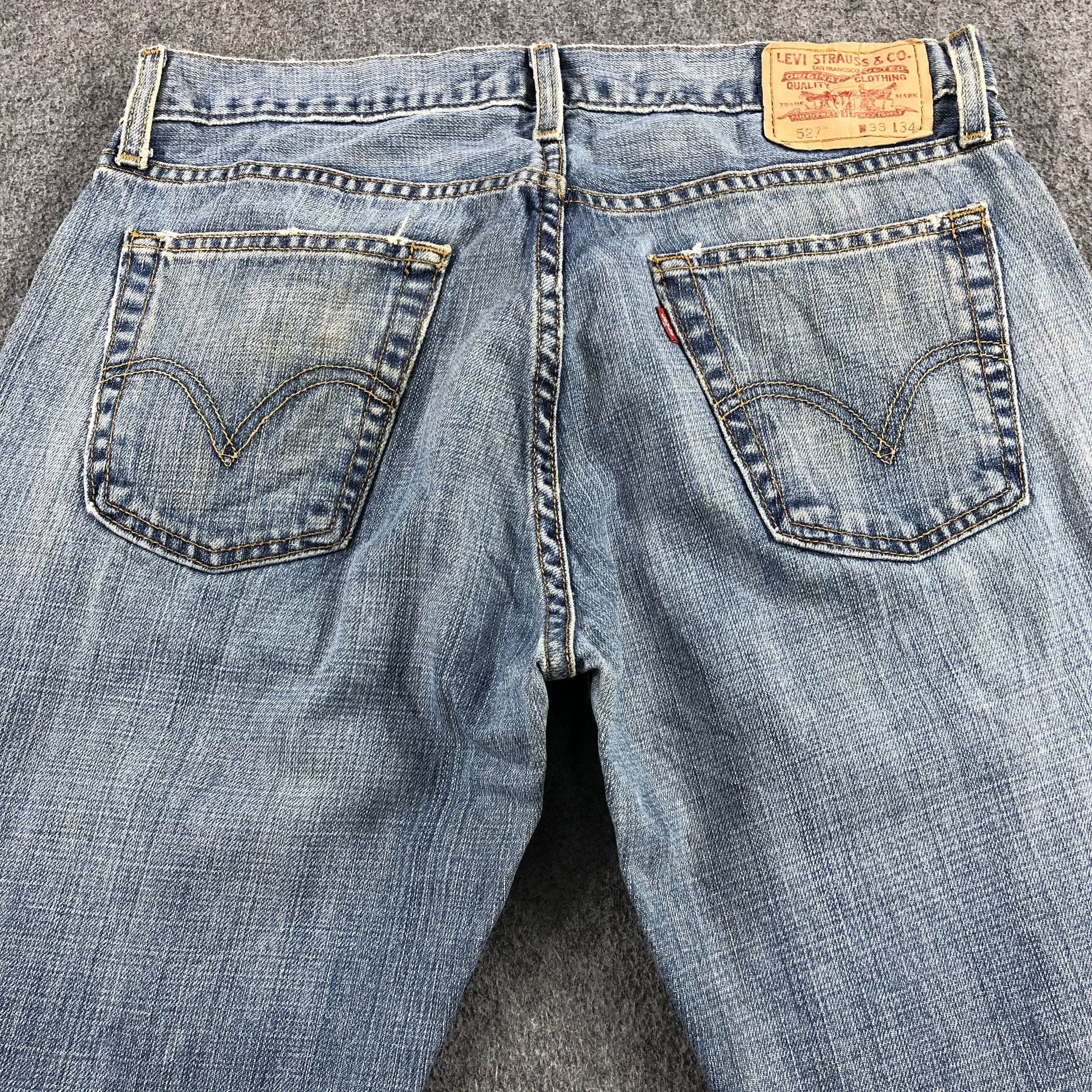 Levi's Vintage Blue Wash Levis 527 Flared Jeans-J2230 Size US 33 - 4 Thumbnail