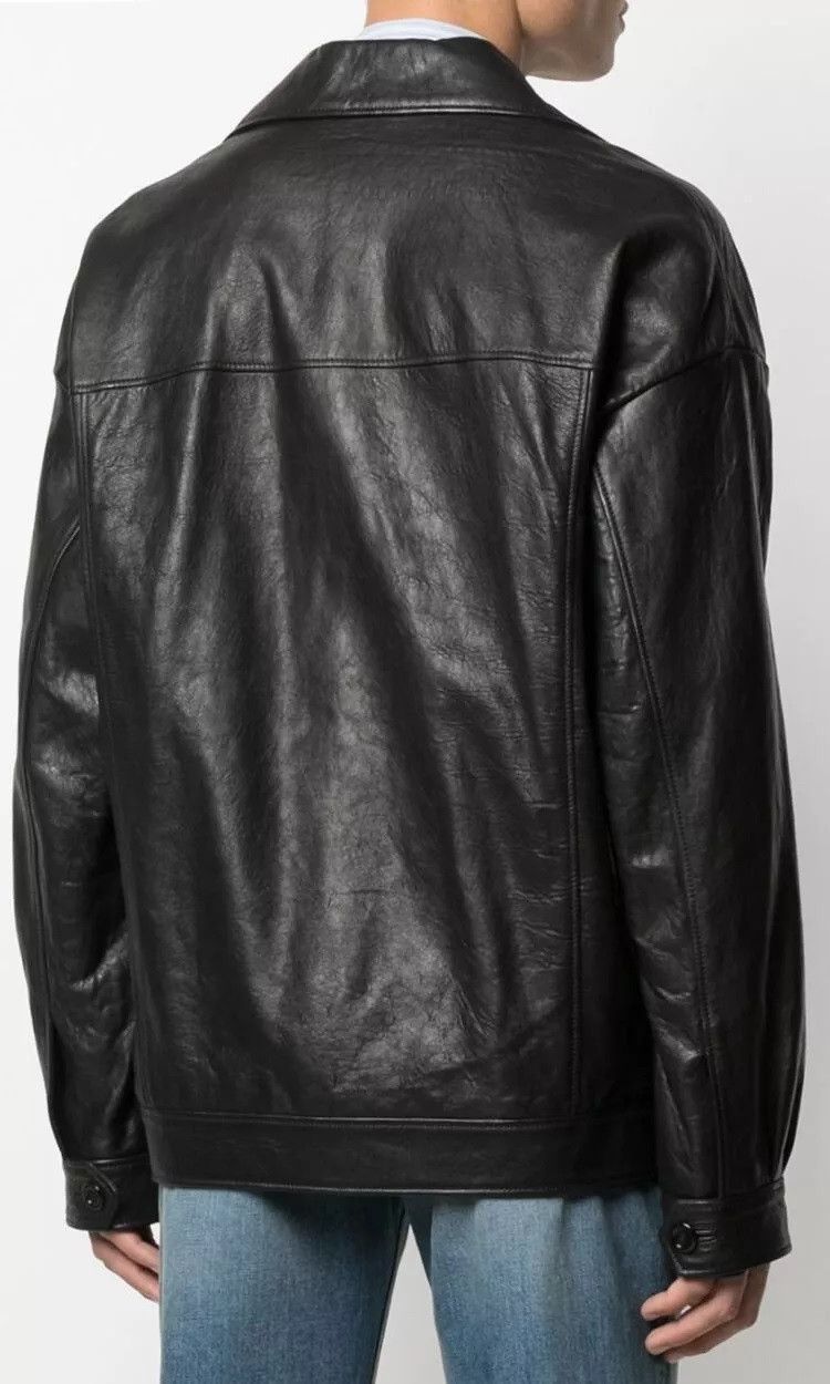 Gucci $3450 GUCCI Black Horsebit Lambskin Leather Men's Jacket Size US S / EU 44-46 / 1 - 4 Thumbnail
