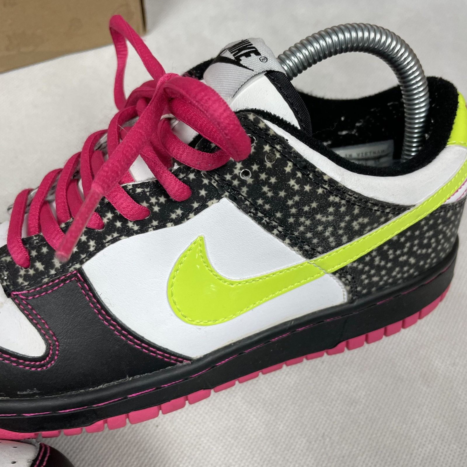 Nike Nike Dunk Low GS 309601-174 White/Black Shoes 6Y Size US 6 / EU 39 - 8 Thumbnail