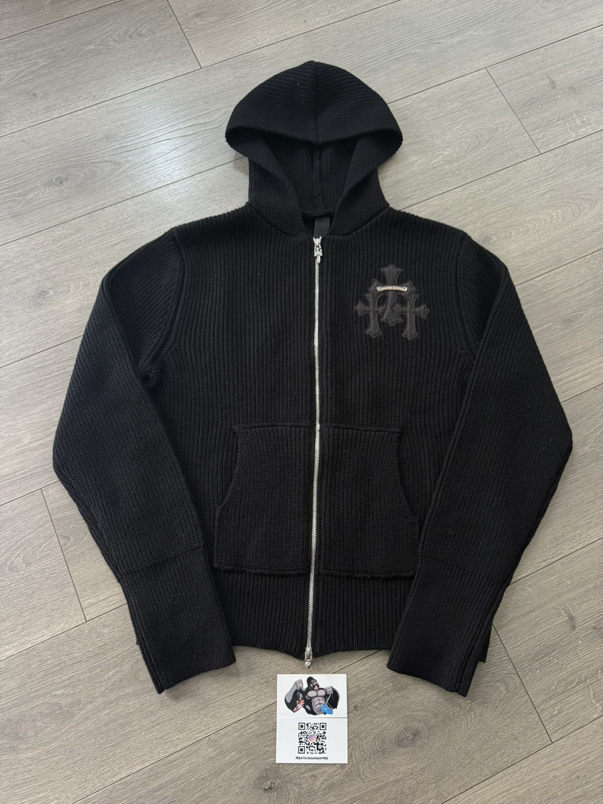 Chrome Hearts Chrome Hearts Y NOT Cemetery Cross Patch Cashmere Zip Up Size US M / EU 48-50 / 2 - 2 Thumbnail