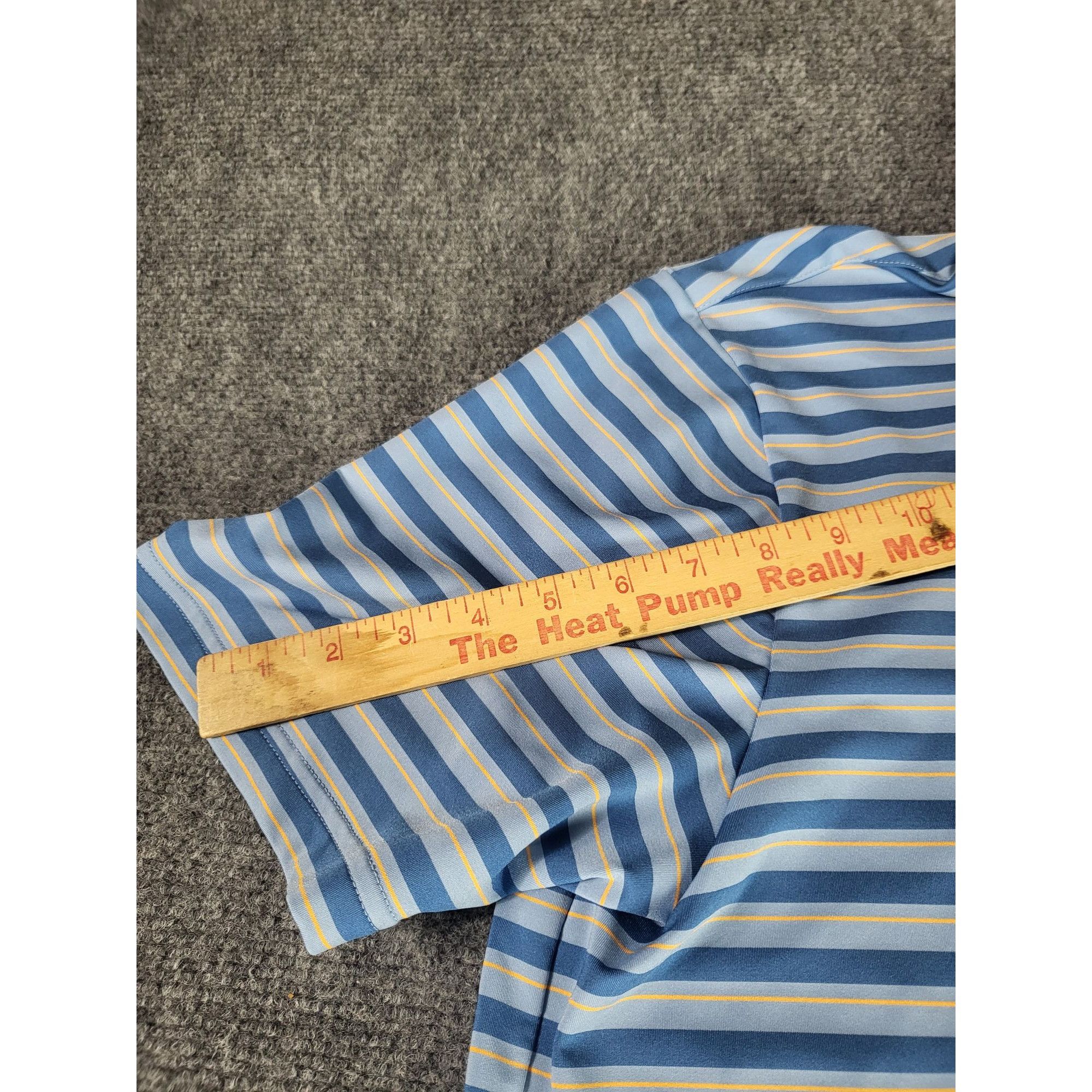 Adidas Adidas Golf Polo Men Sz L Striped Sudden Valley Casual Athle Size US L / EU 52-54 / 3 - 4 Thumbnail