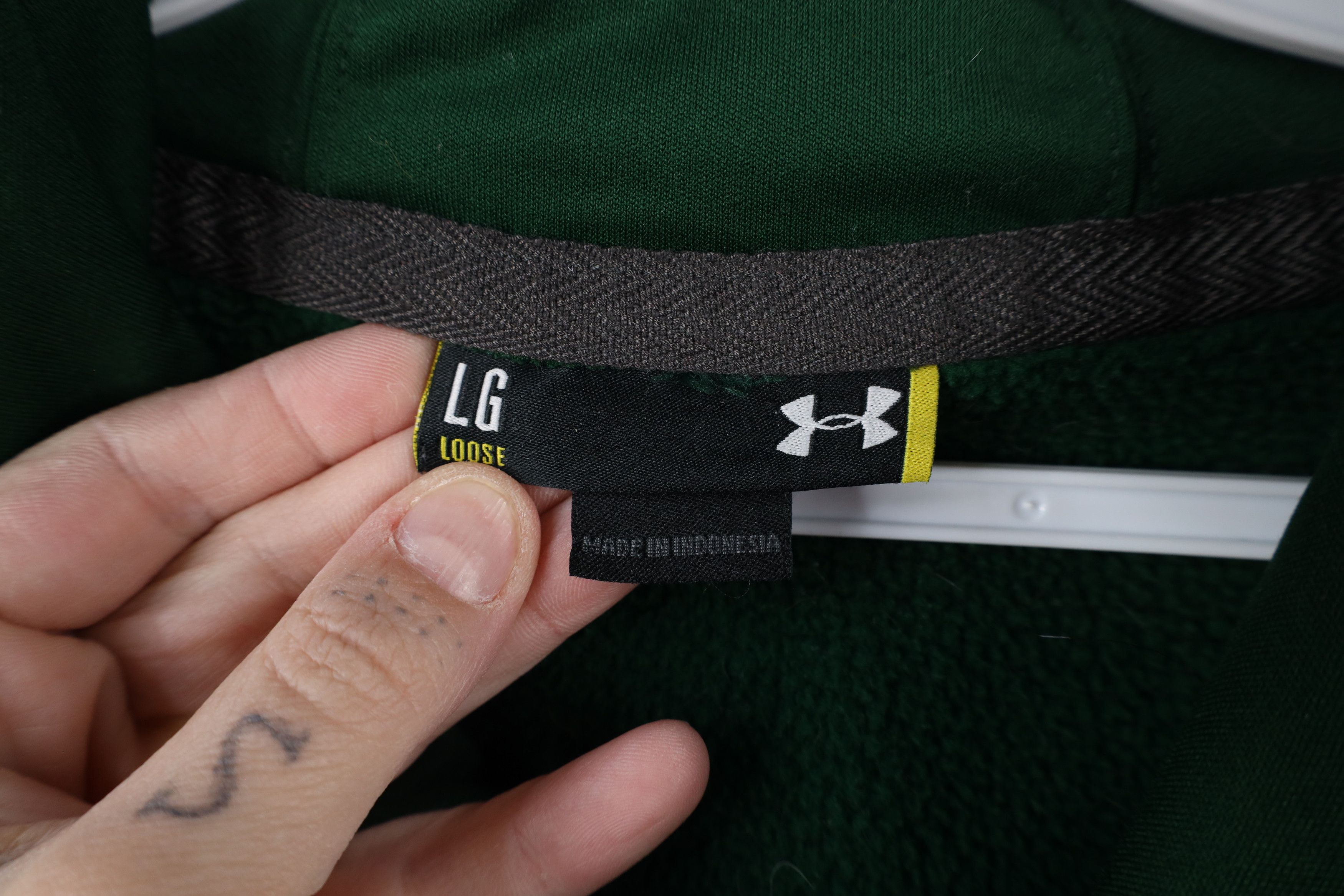 Under Armour × Vintage Under Armour Michigan State University Hoodie Sweatshirt Size US L / EU 52-54 / 3 - 4 Thumbnail