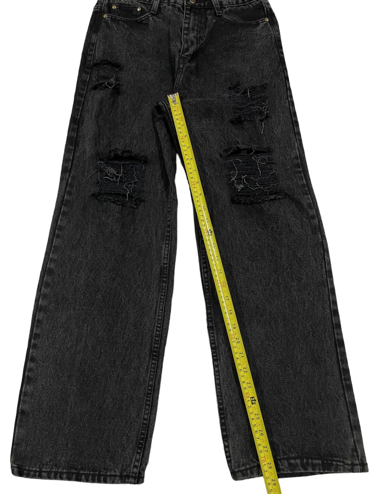 Japanese Brand Vintage Japanese Brand Distressed Style Baggy Jeans Size US 30 / EU 46 - 9 Thumbnail