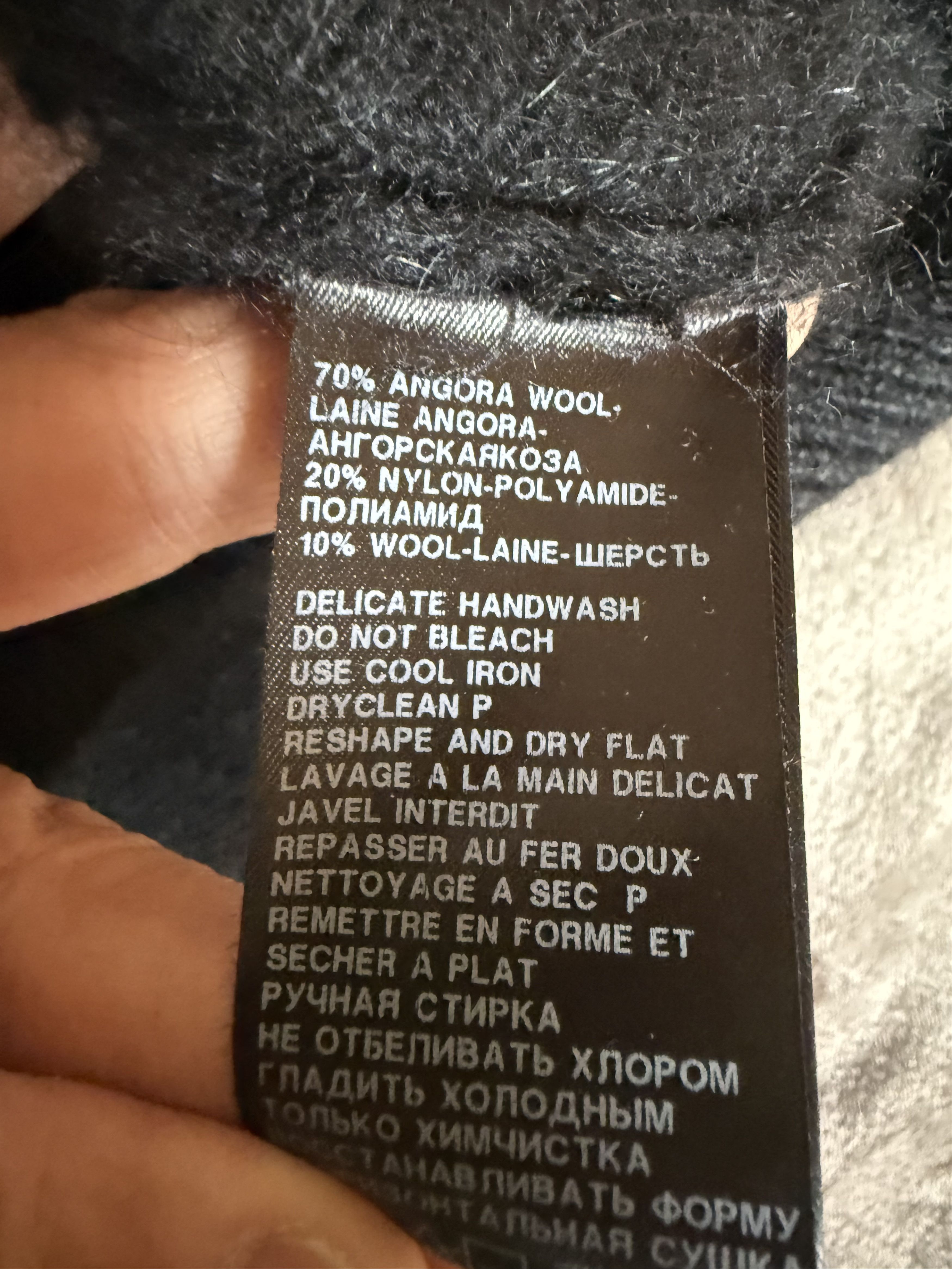 Ann Demeulemeester Angora 3D neck Sweater Size US M / EU 48-50 / 2 - 7 Thumbnail