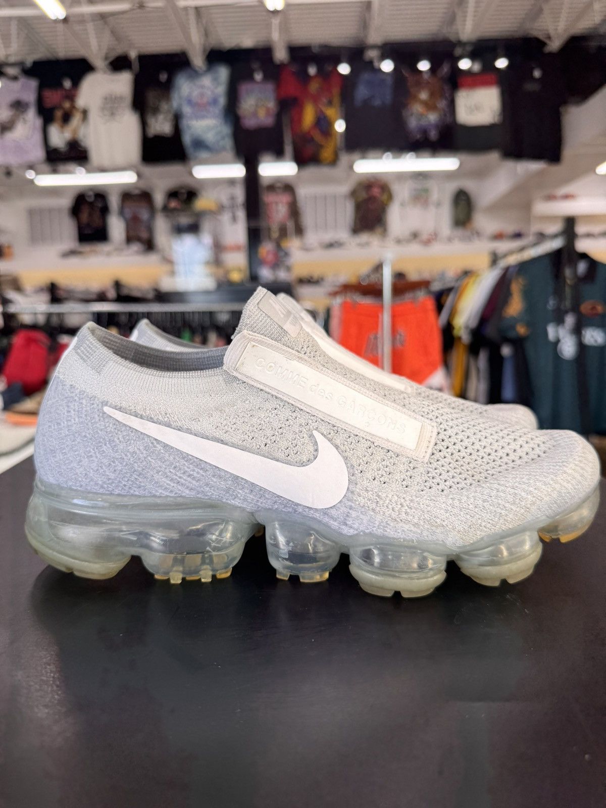 Comme des Garcons × Nike Nike Air Vapormax CDG Comme Des Garcons White Sz. 7 (2017) Size US 7 / EU 40 - 6 Thumbnail