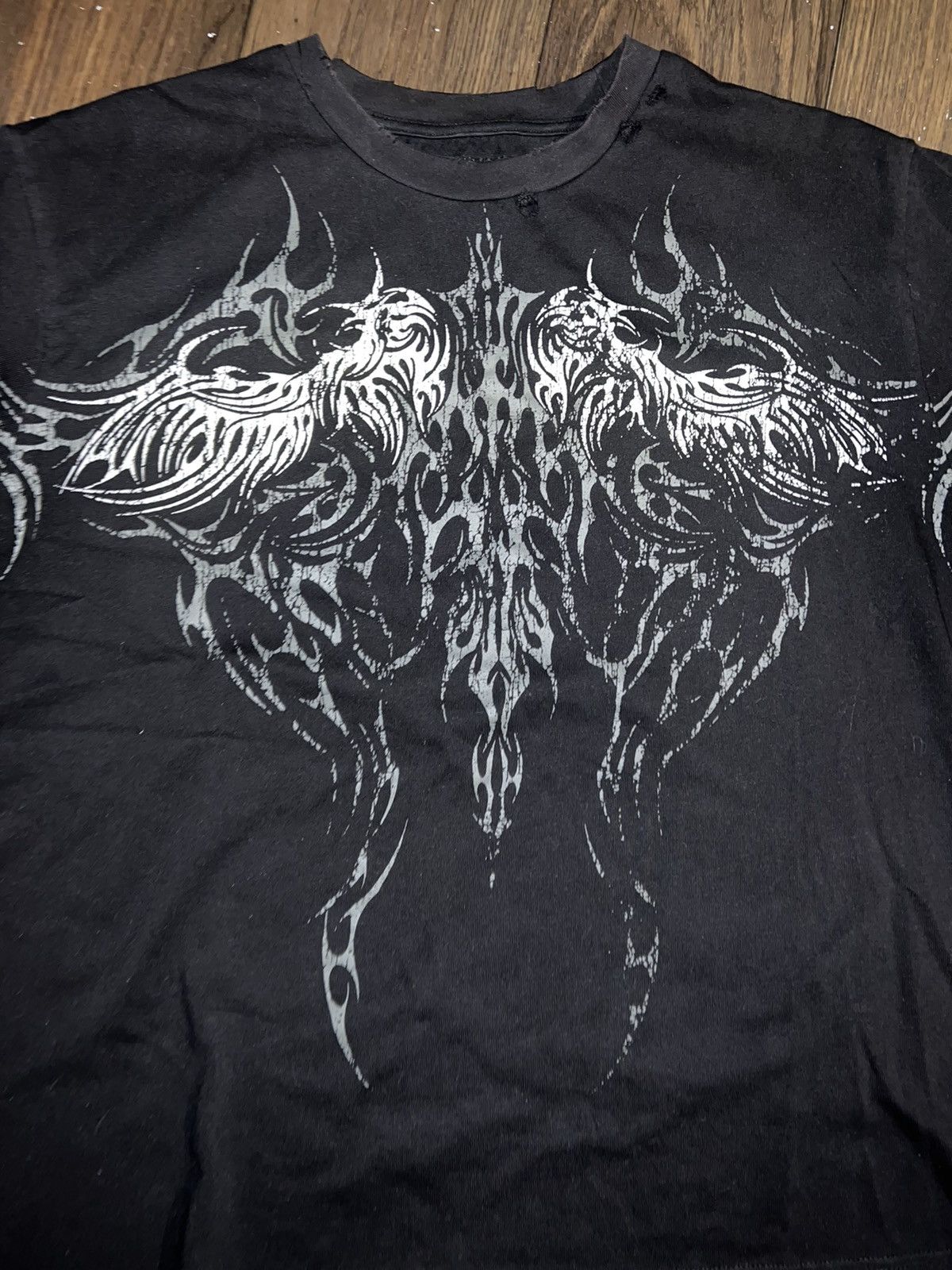 Affliction × Japanese Brand onlycurse “avian” tee black, size large, rare Size US L / EU 52-54 / 3 - 4 Thumbnail