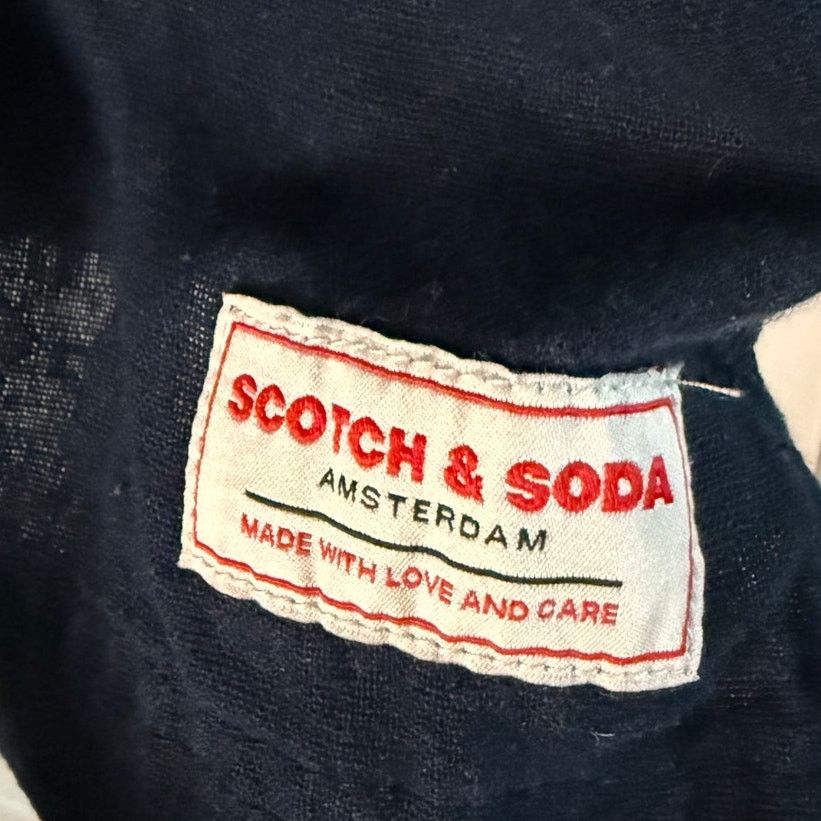Scotch & Soda Scotch & Soda Men's Button Down Navy Blue Size Large Size US L / EU 52-54 / 3 - 4 Thumbnail