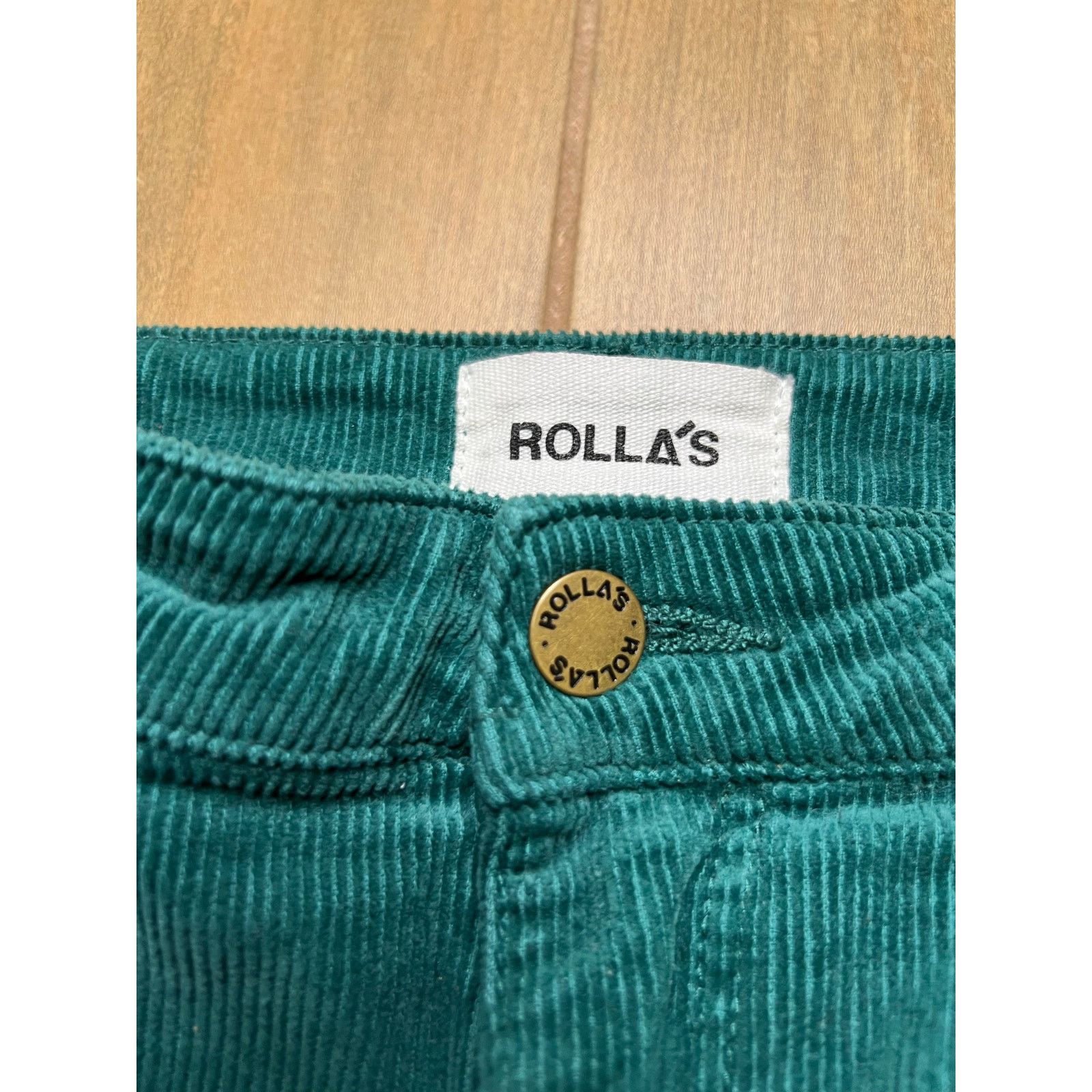 Rolla's Rolla’s Dusters Bootcut Corduroy Pants Teal Green High Rise Size 28" / US 6 / IT 42 - 4 Thumbnail