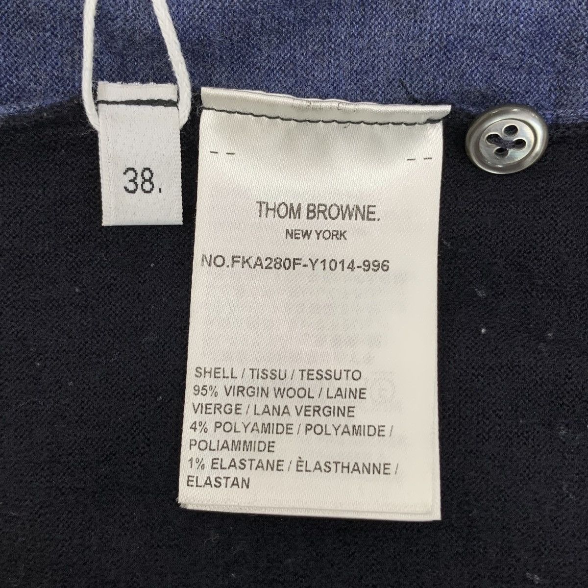 Thom Browne Thom Browne Navy Wool Long Sleeve Knit Sweater K26WX Size S / US 4 / IT 40 - 5 Thumbnail