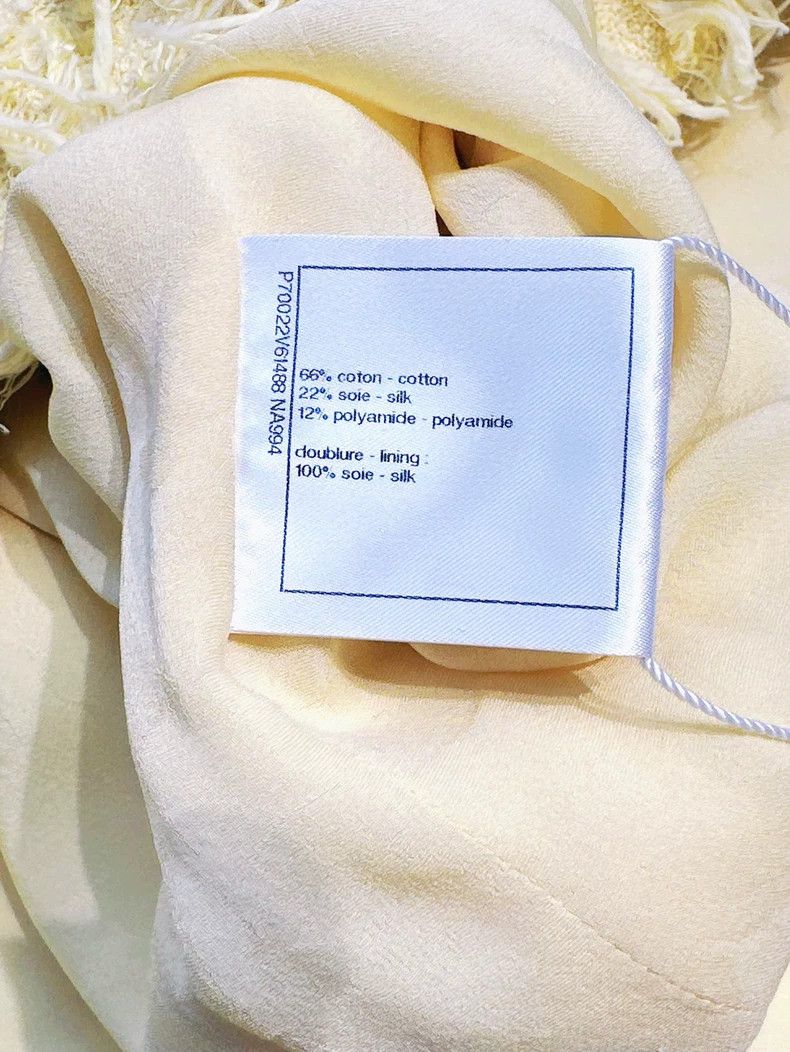 Chanel Chanel 21C chick yellow tassel metal buckle streamer long- Size L / US 10 / IT 46 - 6 Thumbnail