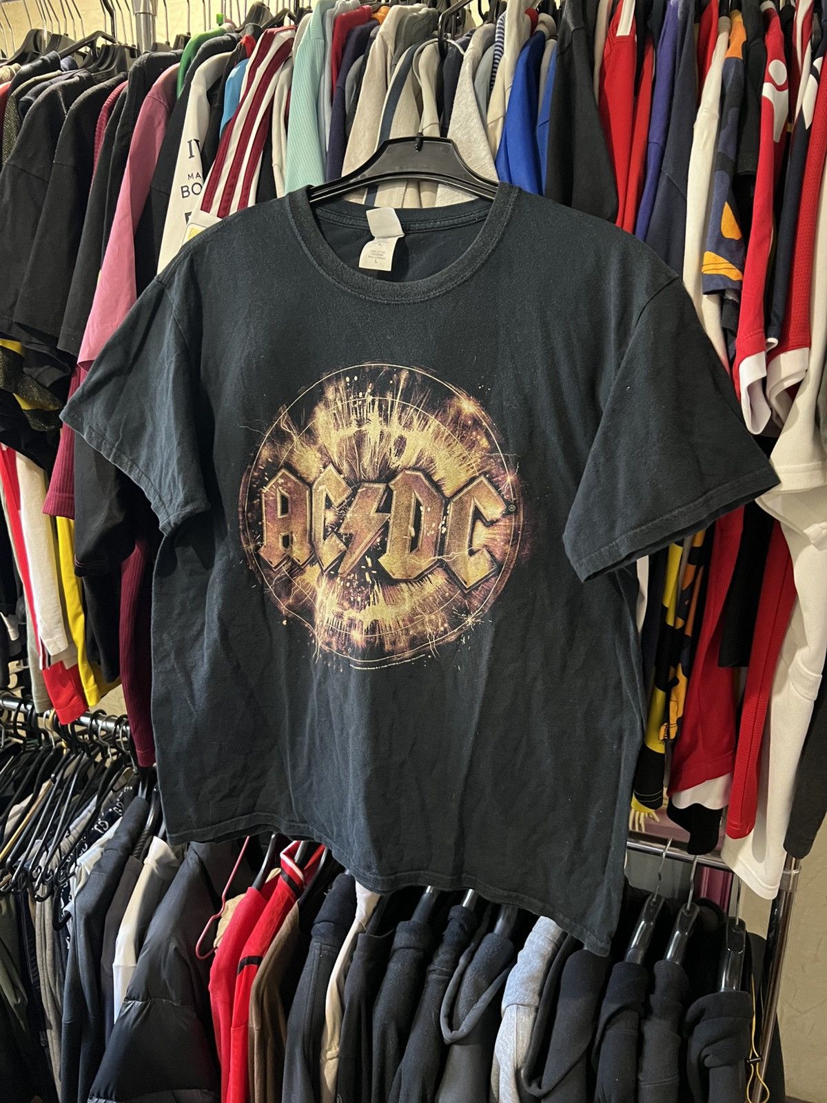 Band Tees × Vintage 2014 VINTAGE AC DC ROCK OR BUST TOUR BAND LOGO AOP T SHIRT Size US L / EU 52-54 / 3 - 1 Thumbnail