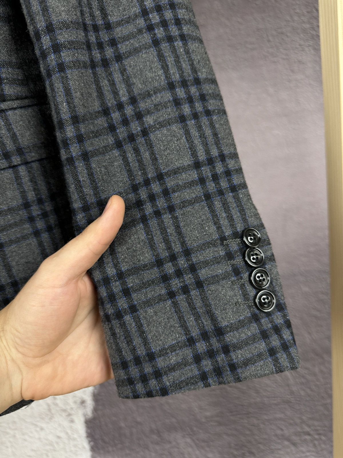Other BNWT AG Trend Contemporary checkered grey Wool 2 pcs suit Size 36R - 9 Thumbnail
