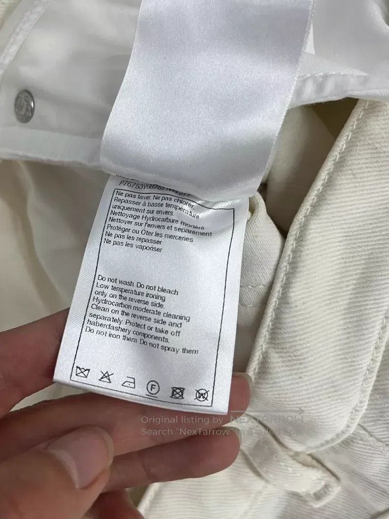 Chanel Chanel White hollowed-out jeans Size 25" / US 0 / IT 36 - 6 Thumbnail
