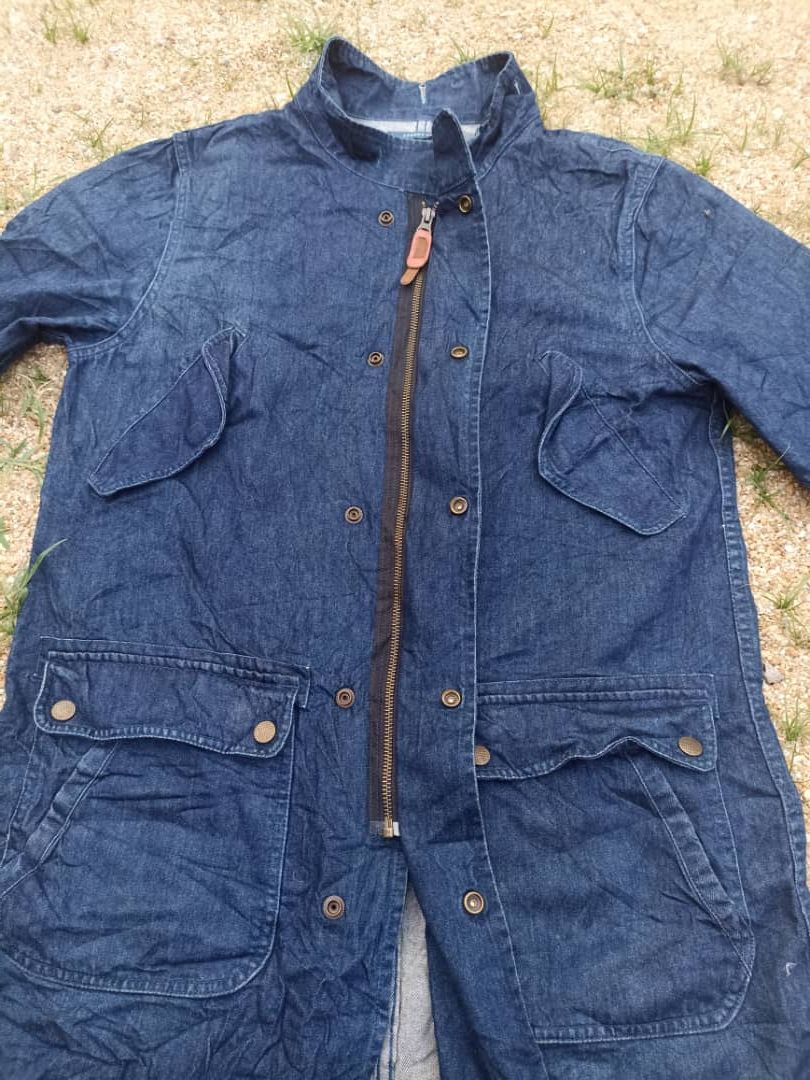 Japanese Brand × Vintage J. JERRY Men Long Denim Jacket Size US M / EU 48-50 / 2 - 7 Thumbnail