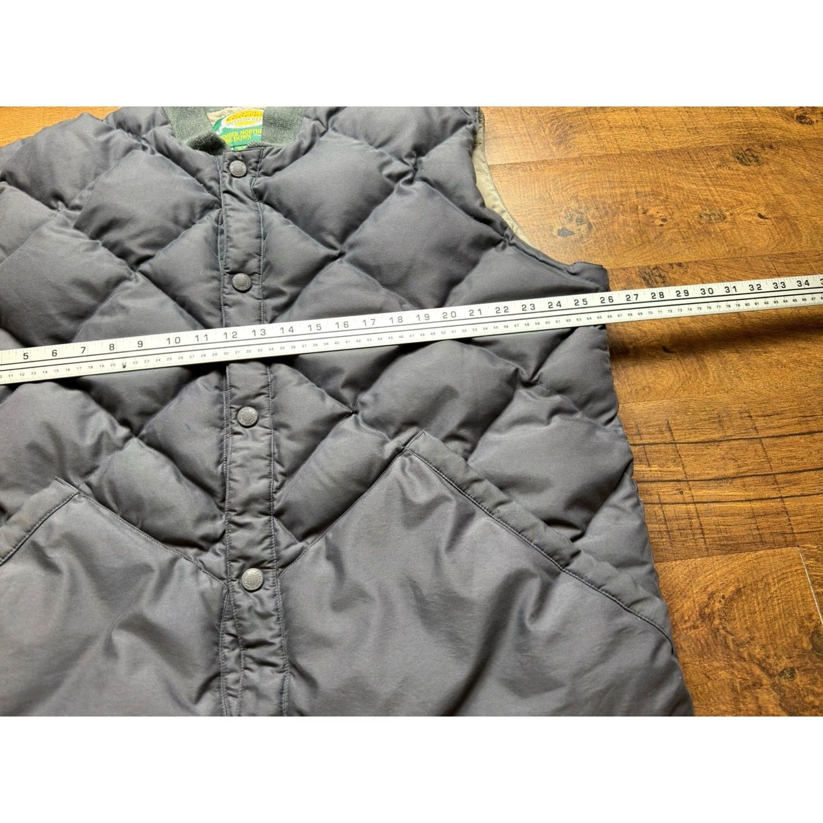 Eddie Bauer VINTAGE Eddie Bauer Vest Down Quilted Full Zip Puffer Mens XL Tall Gray Navy? Size US XL / EU 56 / 4 - 7 Thumbnail