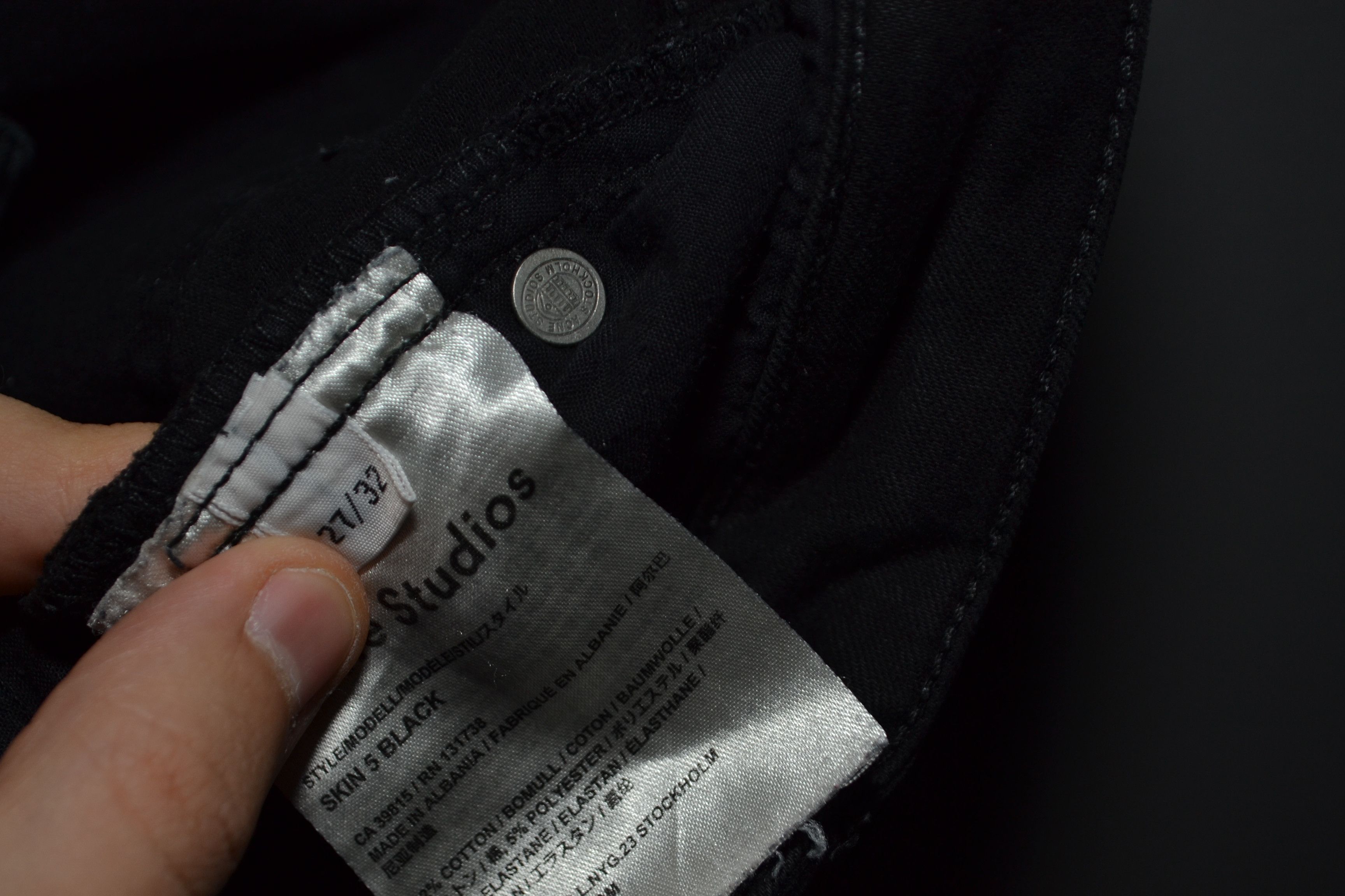 Acne Studios Acne Studios 27 32 Skin 5 Black Jeans Size 25" / US 0 / IT 36 - 10 Thumbnail