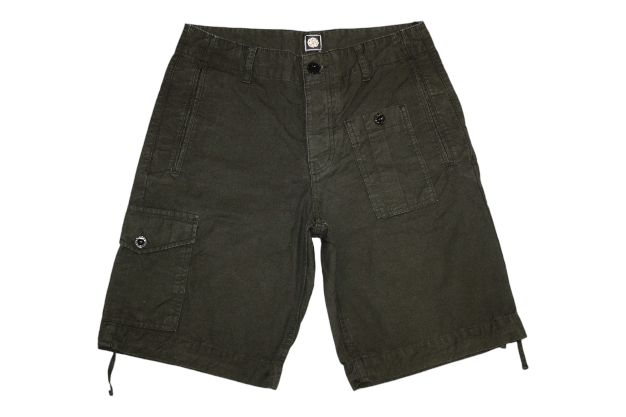 Pretty Green Pretty Green Utility Military Canvas Cargo Work Shorts Size US 29 - 1 Thumbnail