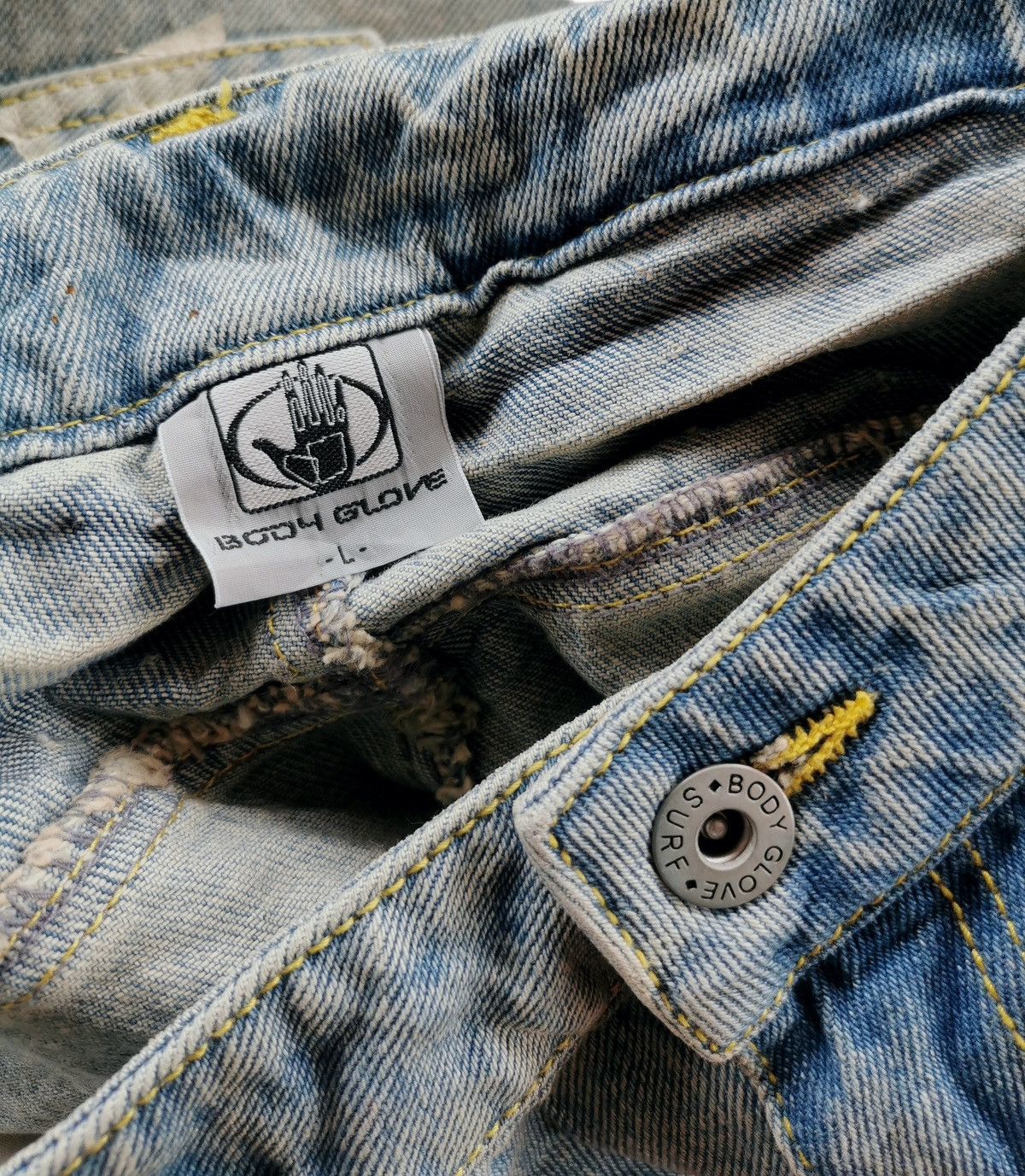 Vintage Body Glove Distressed Bootcut,Flared Jeans