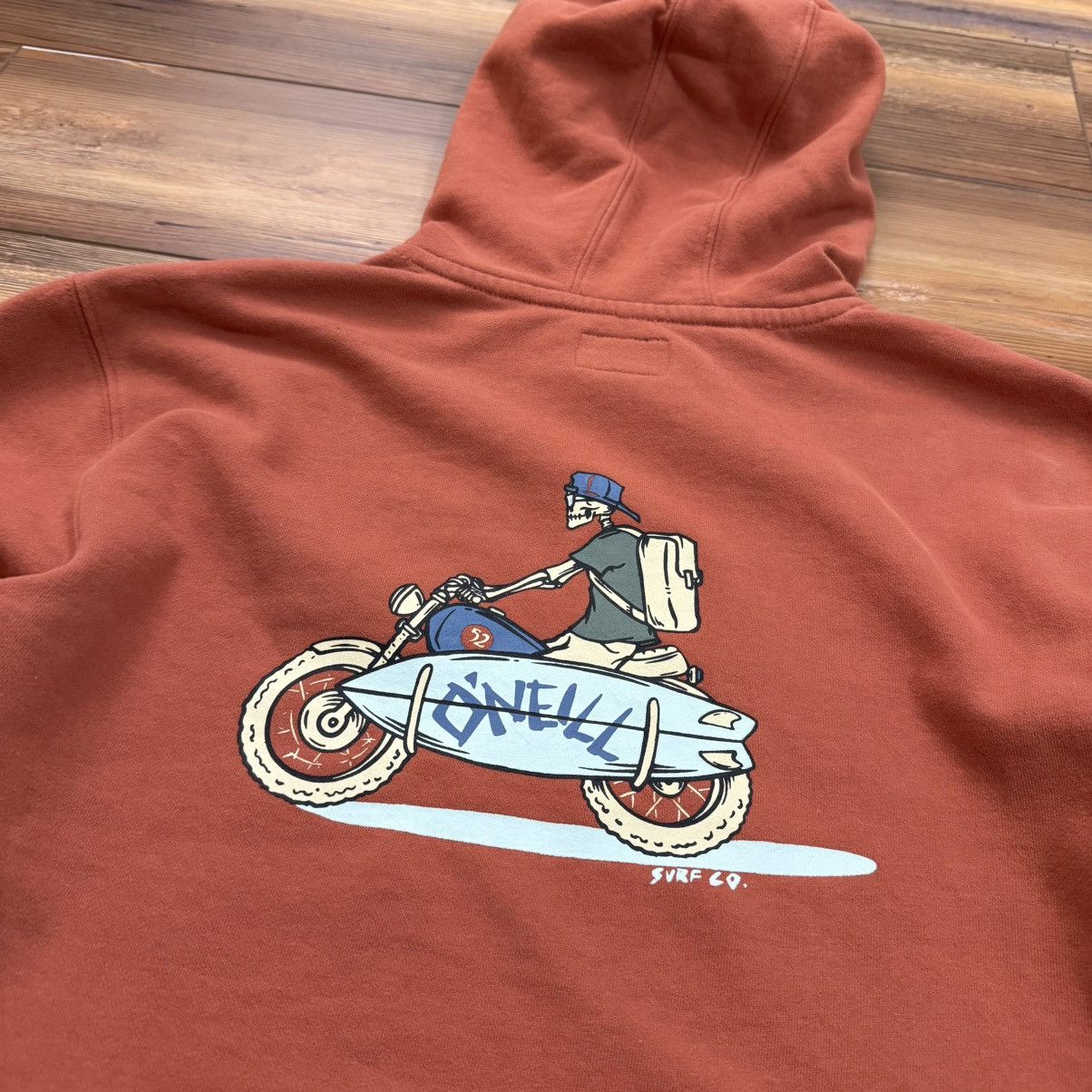 O'Neill Y2K O’Neill Surf Quiksilver Hurley Orange Hoodie Sweatshirt Size US S / EU 44-46 / 1 - 3 Thumbnail