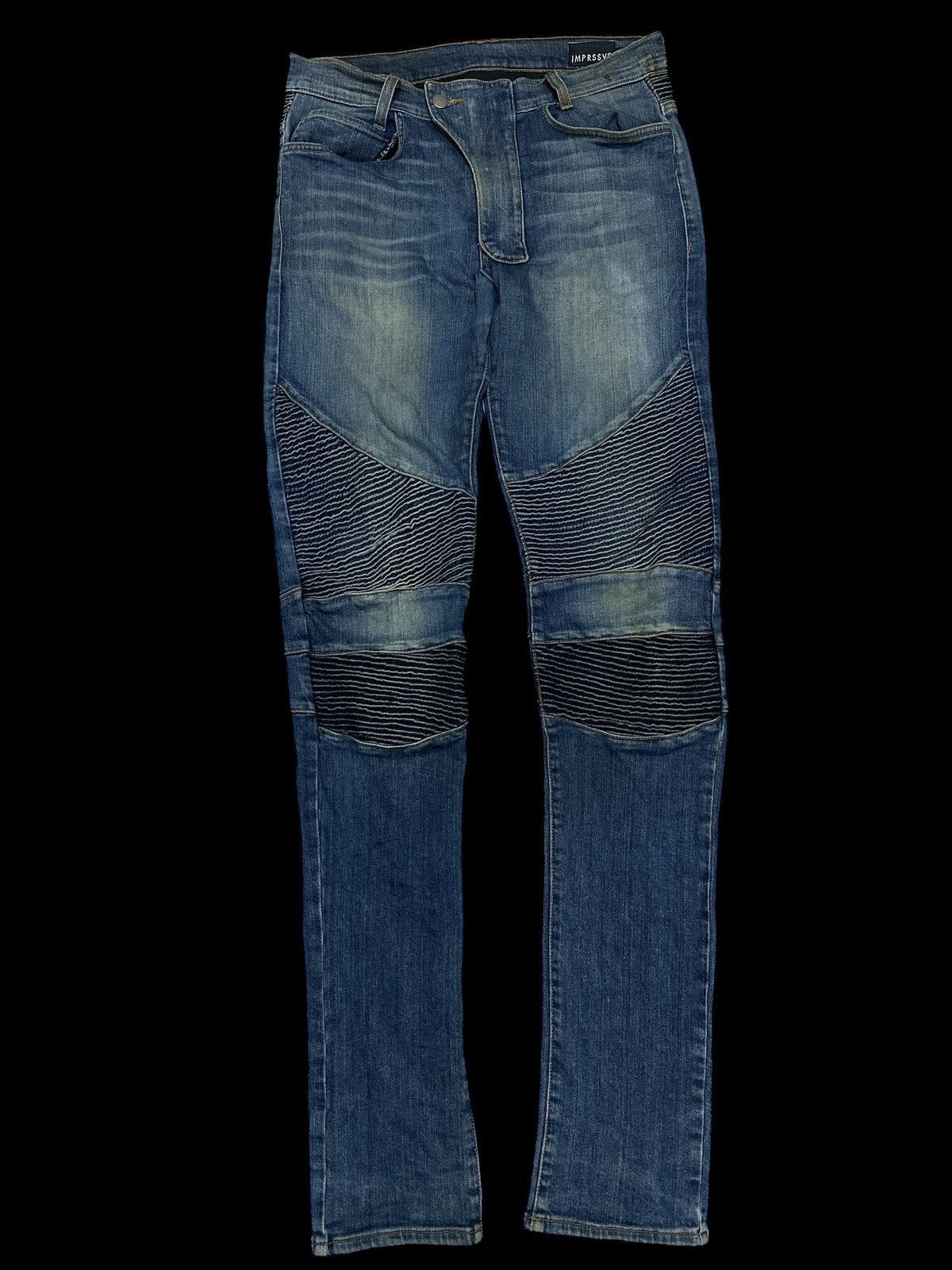 Japanese Brand Biker Jeans💥 Imprssve Balmain Style 💥 Size US 32 / EU 48 - 1 Thumbnail