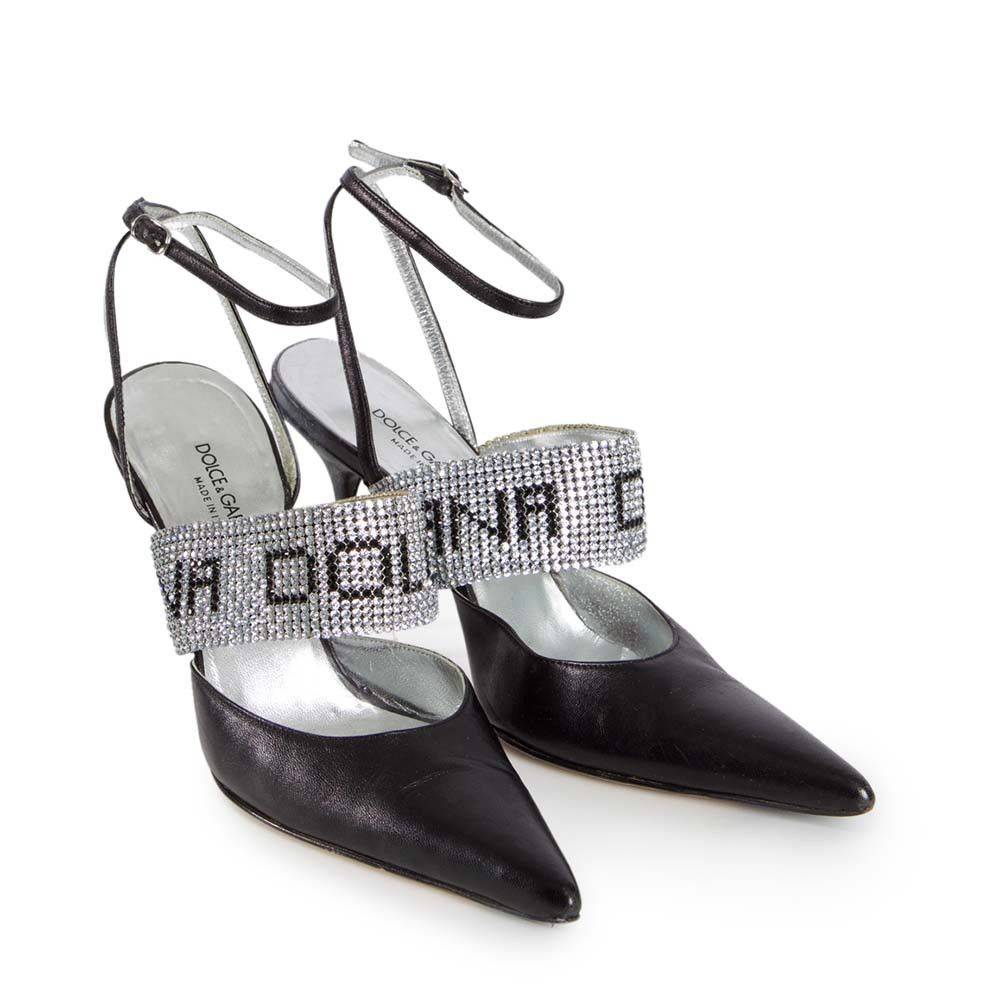 Dolce & Gabbana CRYSTAL HEELS Size US 7 / IT 37 - 2 Thumbnail