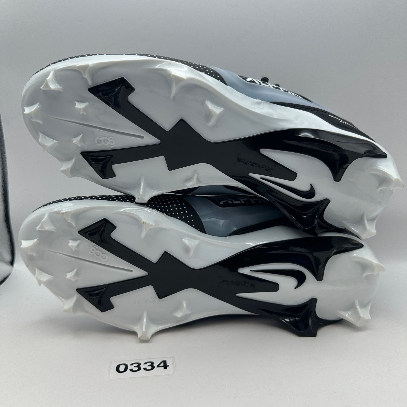 Nike NIKE Men's 9 Alpha Menace 4 PRO Football Cleats Black/White Size US 9 / EU 42 - 5 Thumbnail